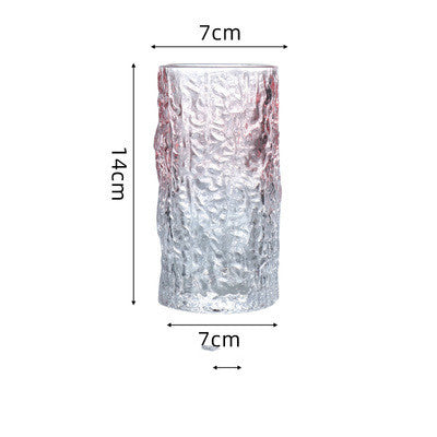 Gradient Tree Pattern Glass Water Cup