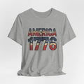 America 1776 Vintage Patriotic Flag Tee