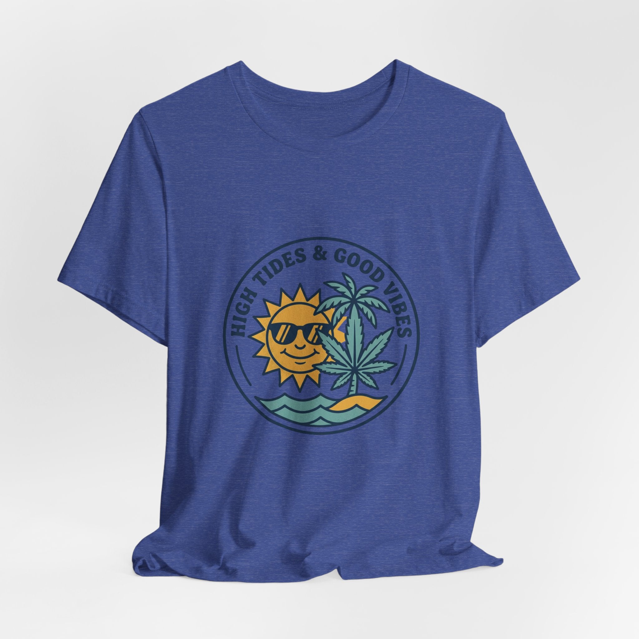 High Tides & Good Vibes Sun Palm Wave Tee