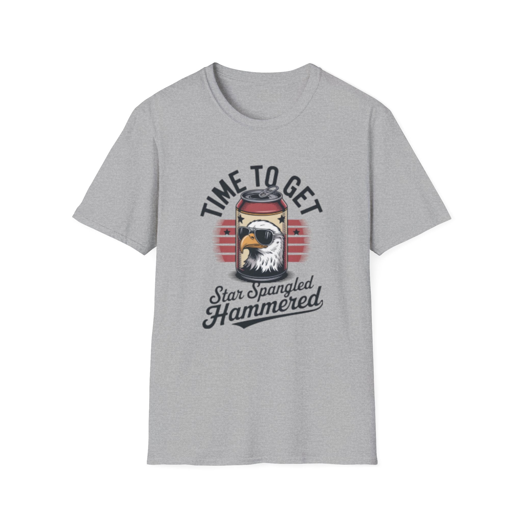 Time to Get Star Spangled Hammered T-Shirt | Eagle Can Design