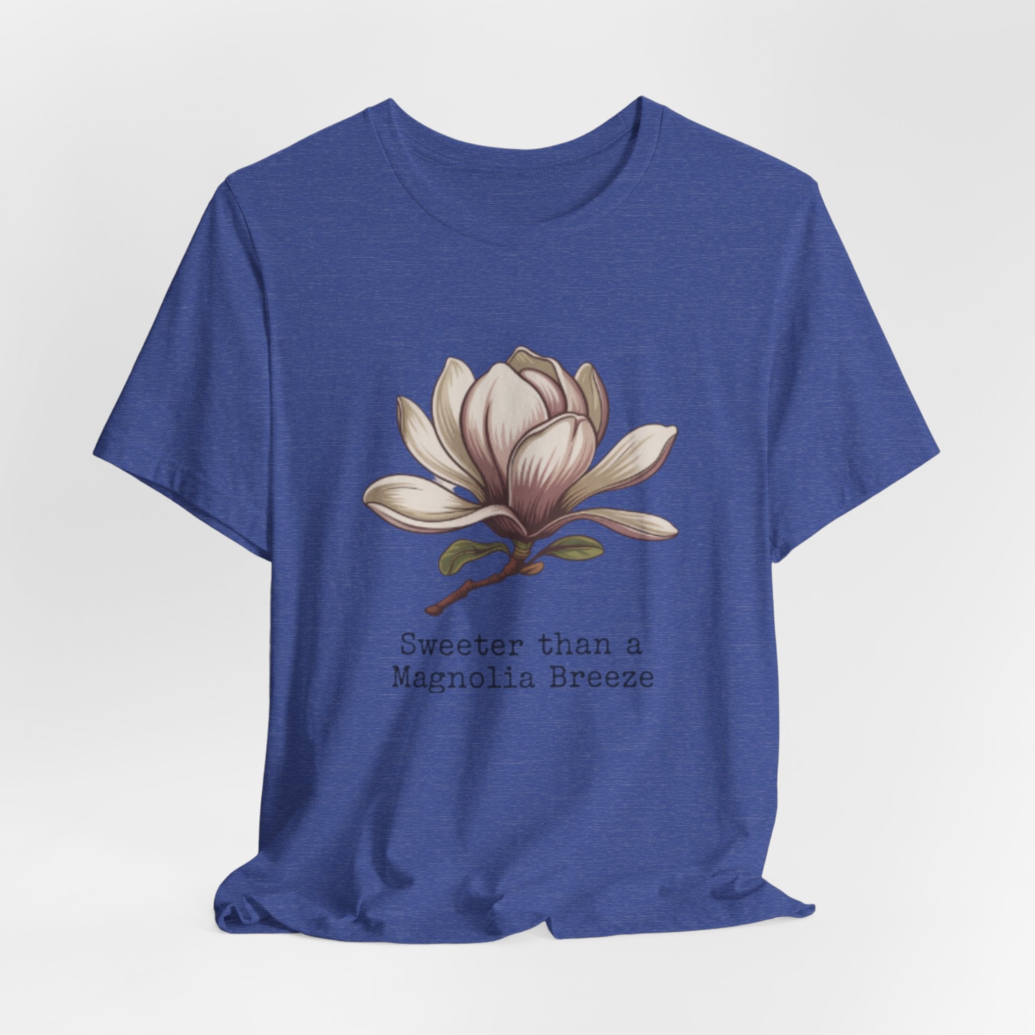 Magnolia Breeze Tee - "Sweeter Than a Magnolia Breeze" Floral Graphic T-Shirt