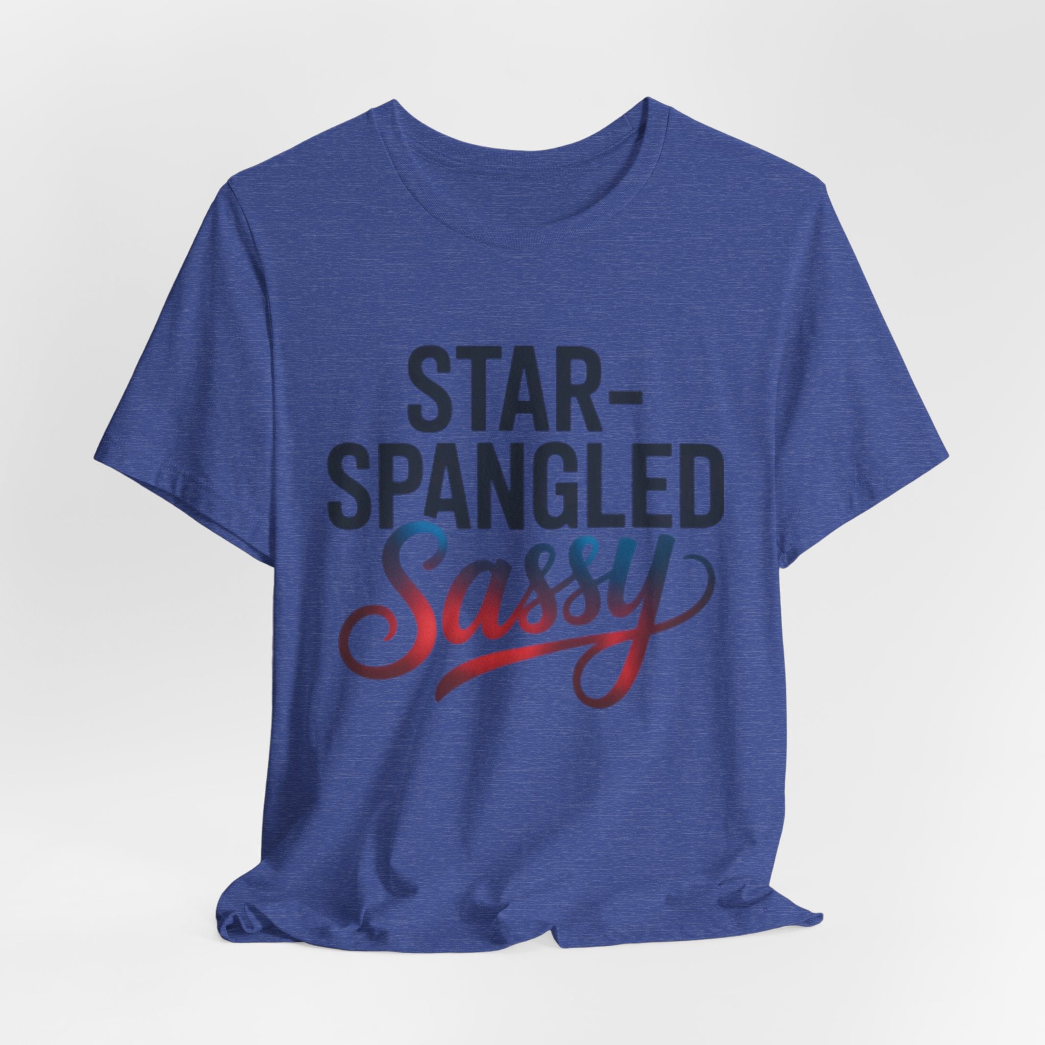 Star-Spangled and Sassy Rainbow Print Patriotic Tee