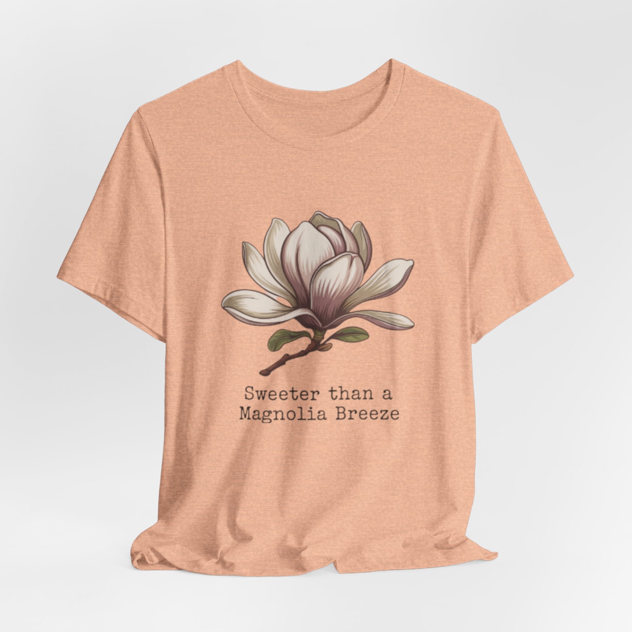 Magnolia Breeze Tee - "Sweeter Than a Magnolia Breeze" Floral Graphic T-Shirt