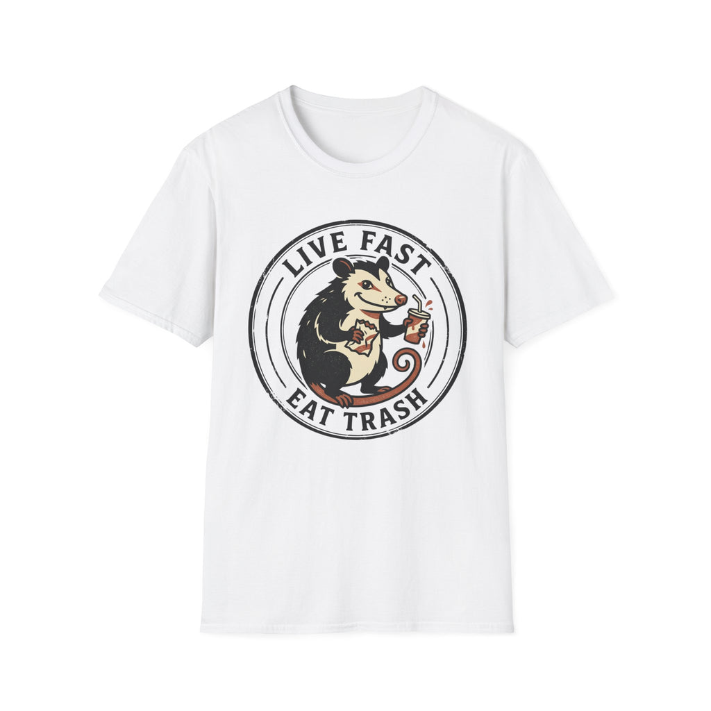 Live Fast Eat Trash Funny Possum Tee
