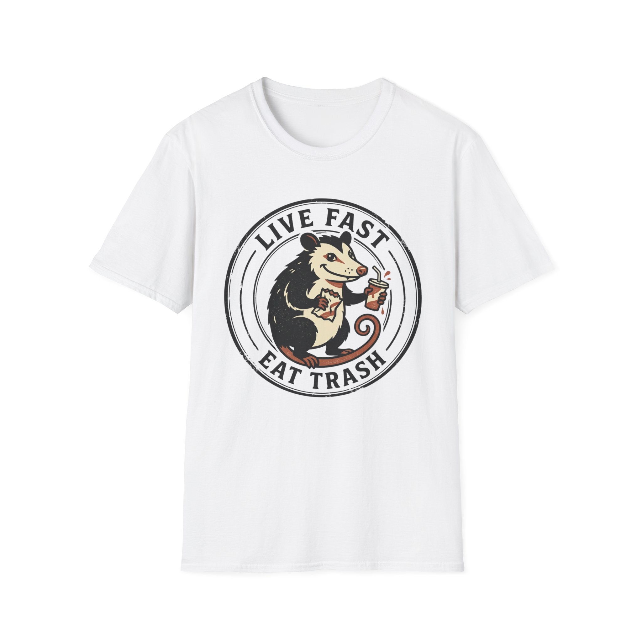 Live Fast Eat Trash Funny Possum Tee