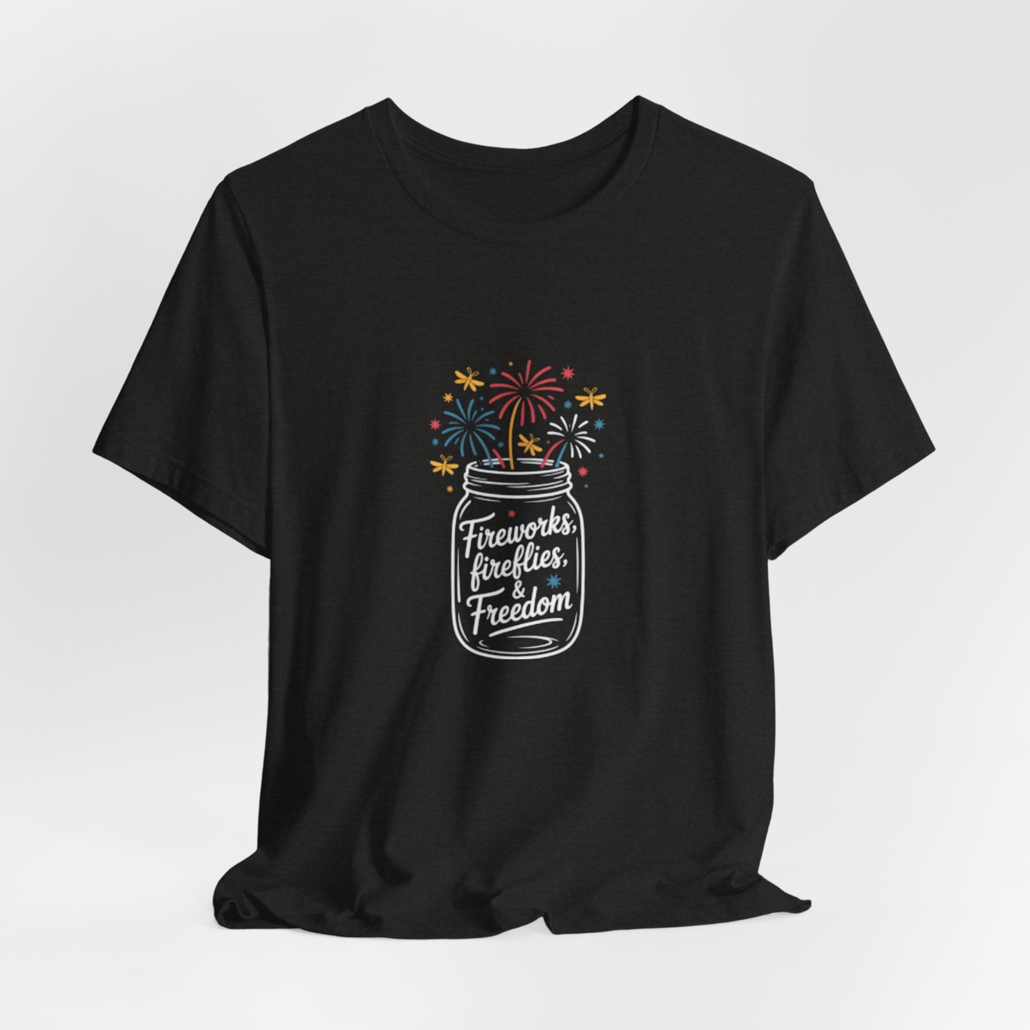 Fireworks Celebration Minimal Fourth of July Tee