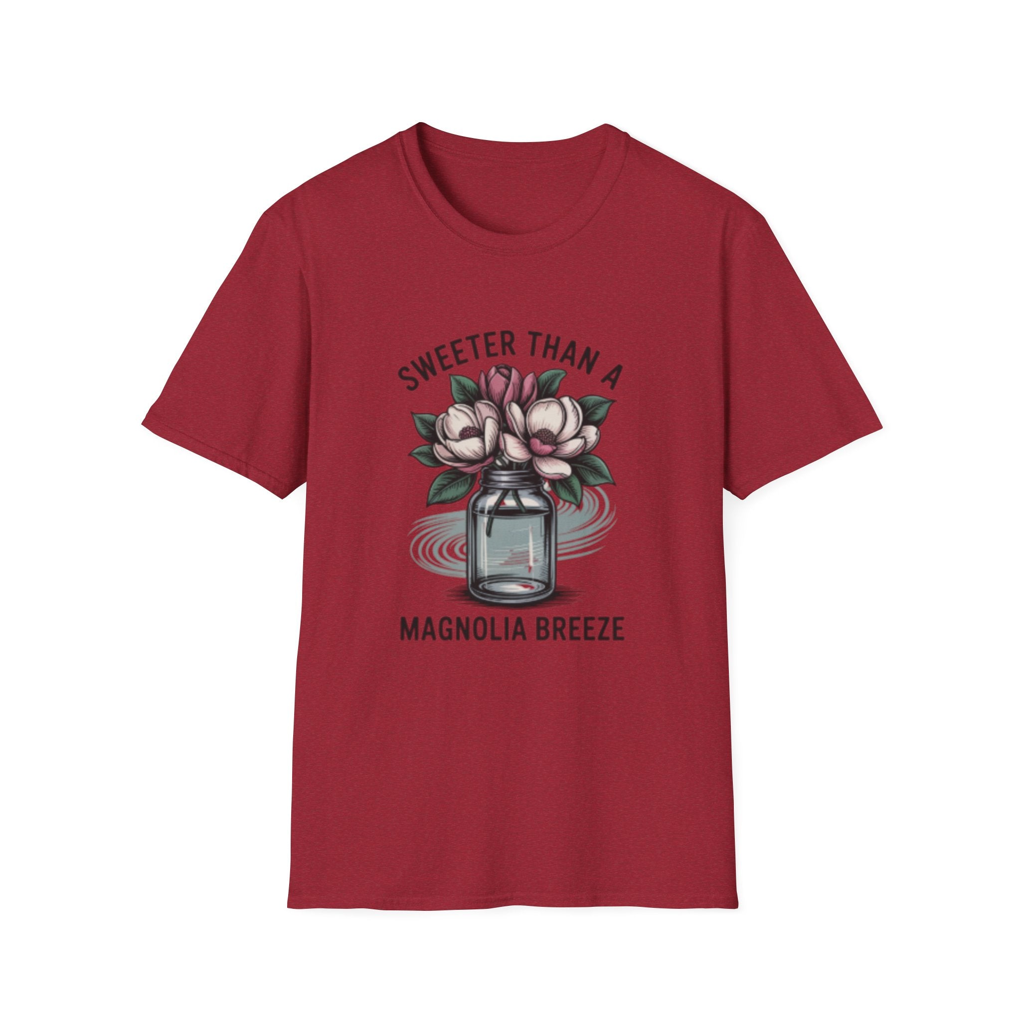 Sweeter Than A Magnolia Breeze T-Shirt | Floral Mason Jar Tee