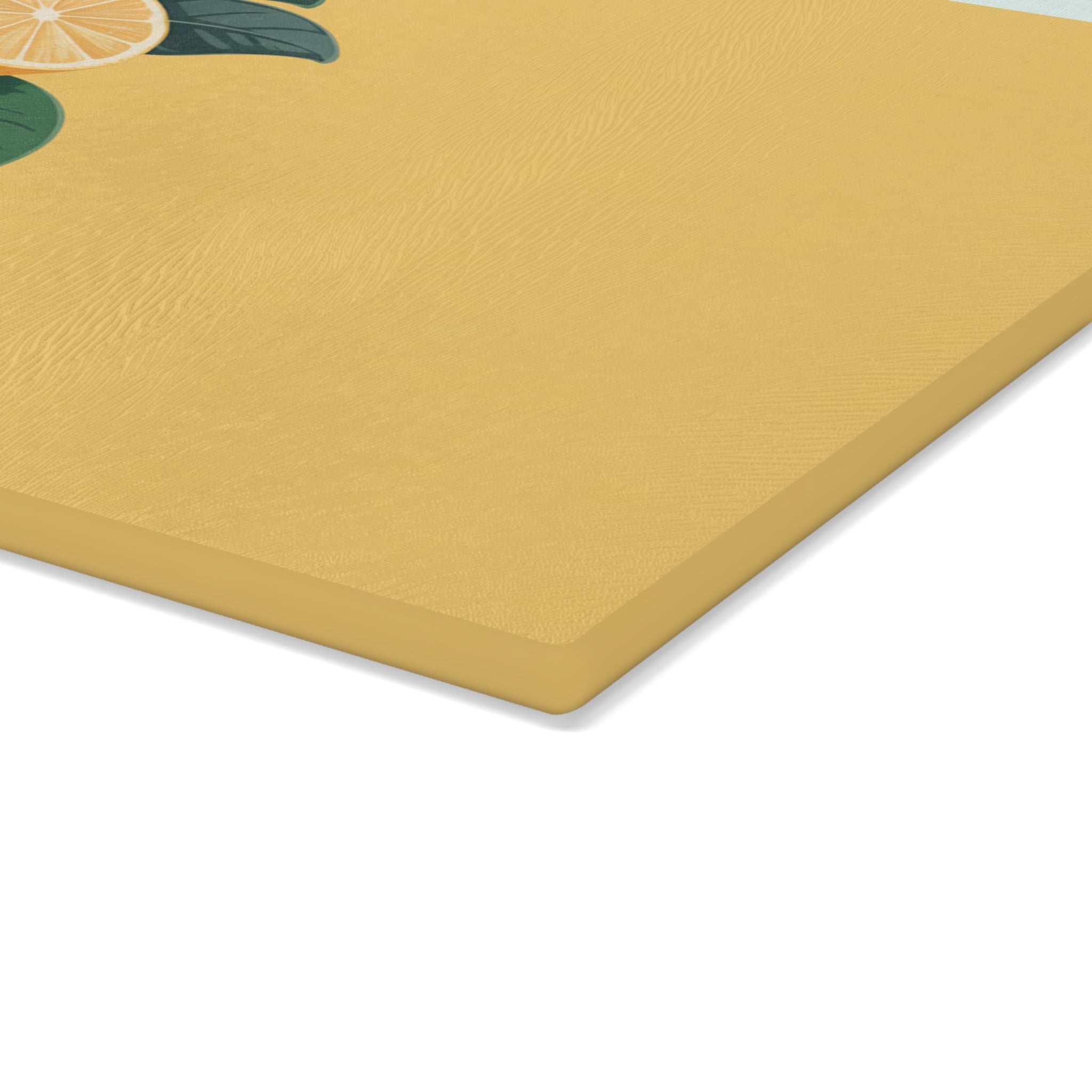 Lemon Branches Glass Cutting Board | Citrus Kitchen Decor
