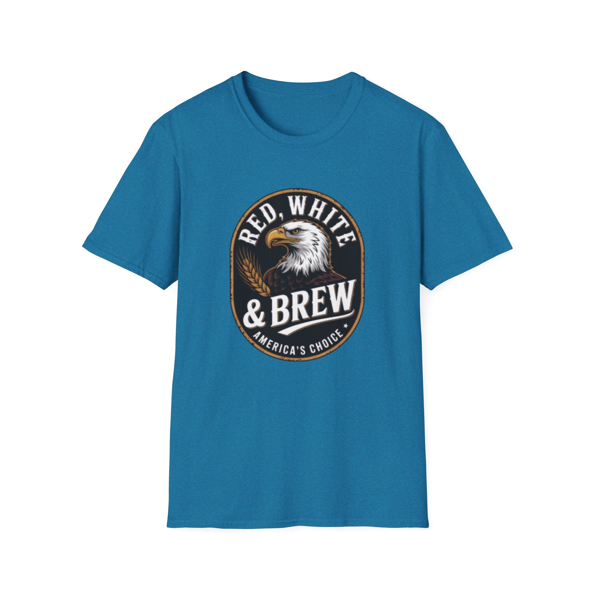 Red White & Brew eagle logo T-Shirt | Americana coffee design