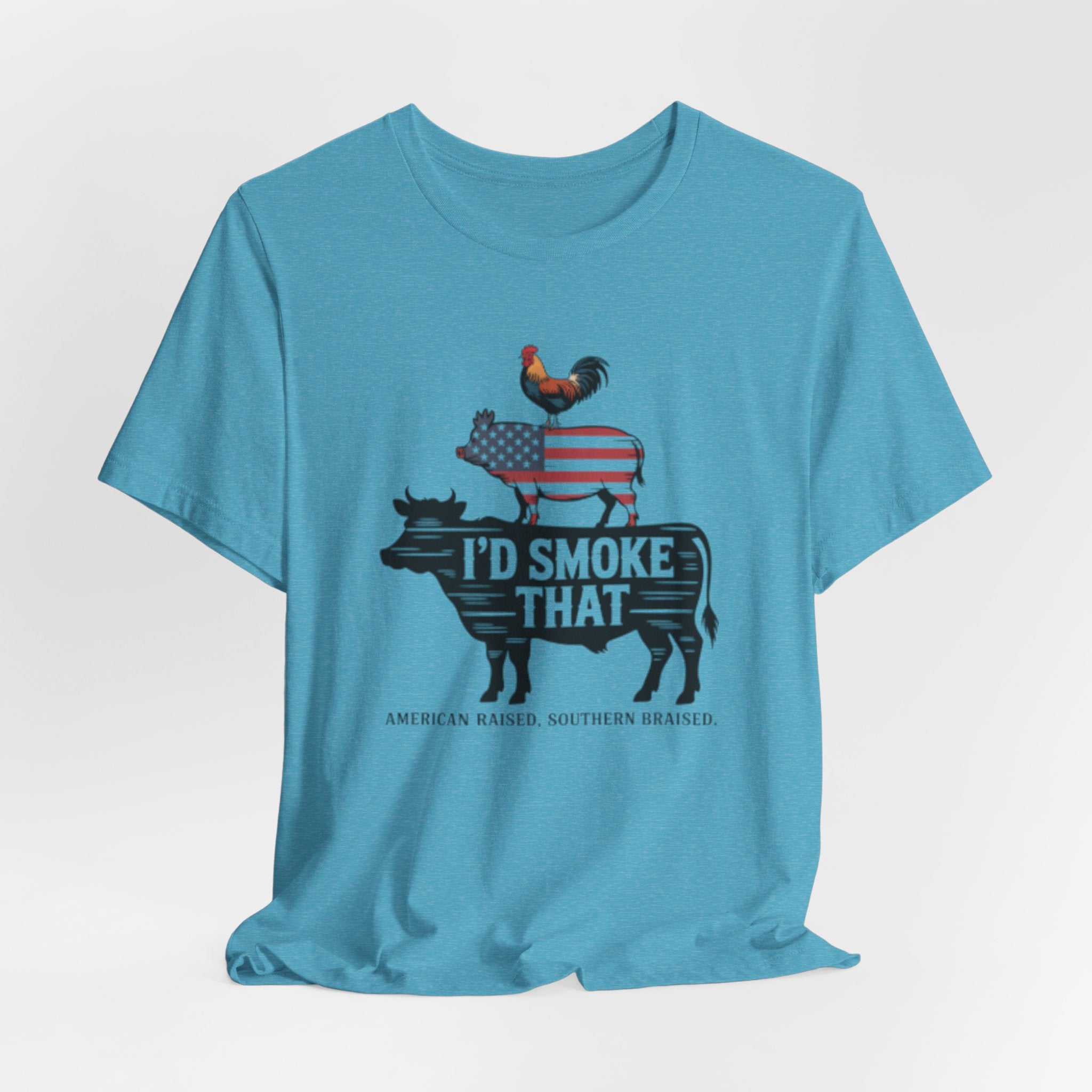 Barbecue Farm Tee — "I'd Smoke That" Americana BBQ Shirt