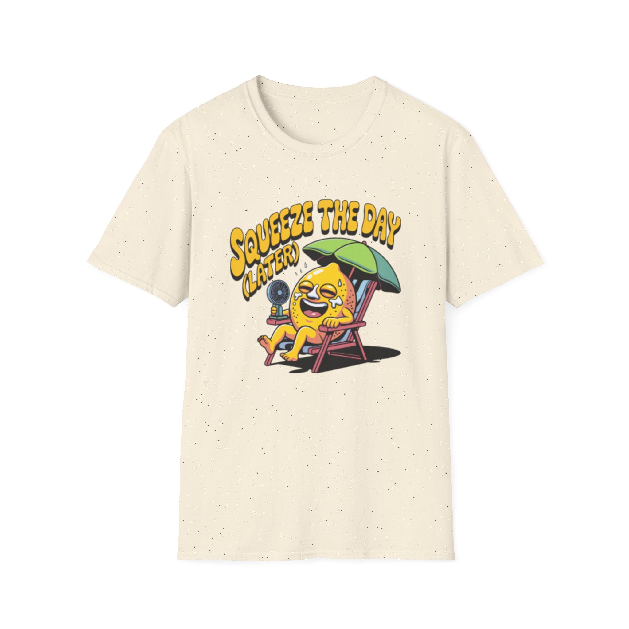 Squeeze the Day Lemon Graphic T-Shirt | Cute Citrus Illustration