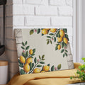 Lemon Branches Glass Cutting Board | Citrus Kitchen Decor