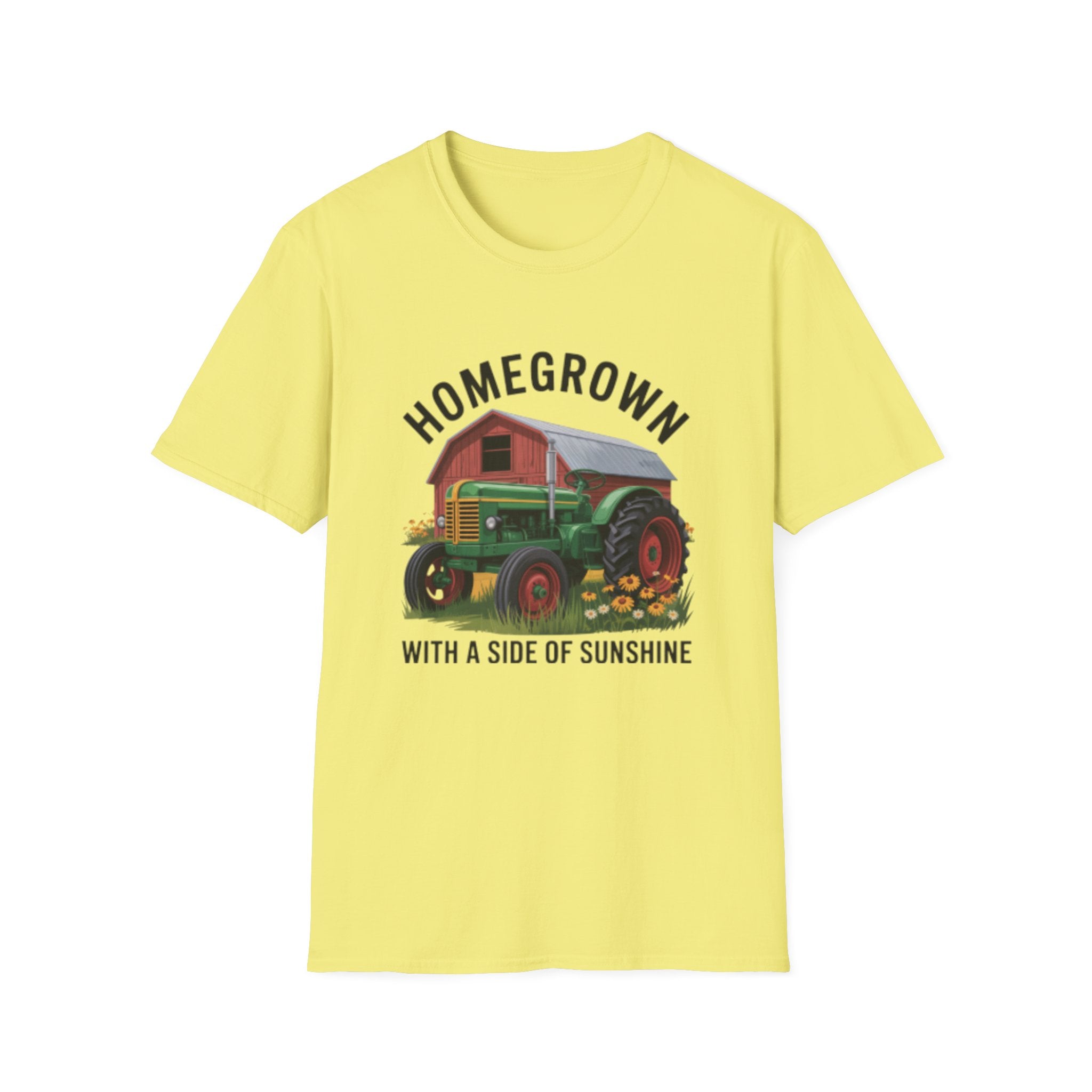 Homegrown Tractor T-Shirt | Farm Barn Graphic