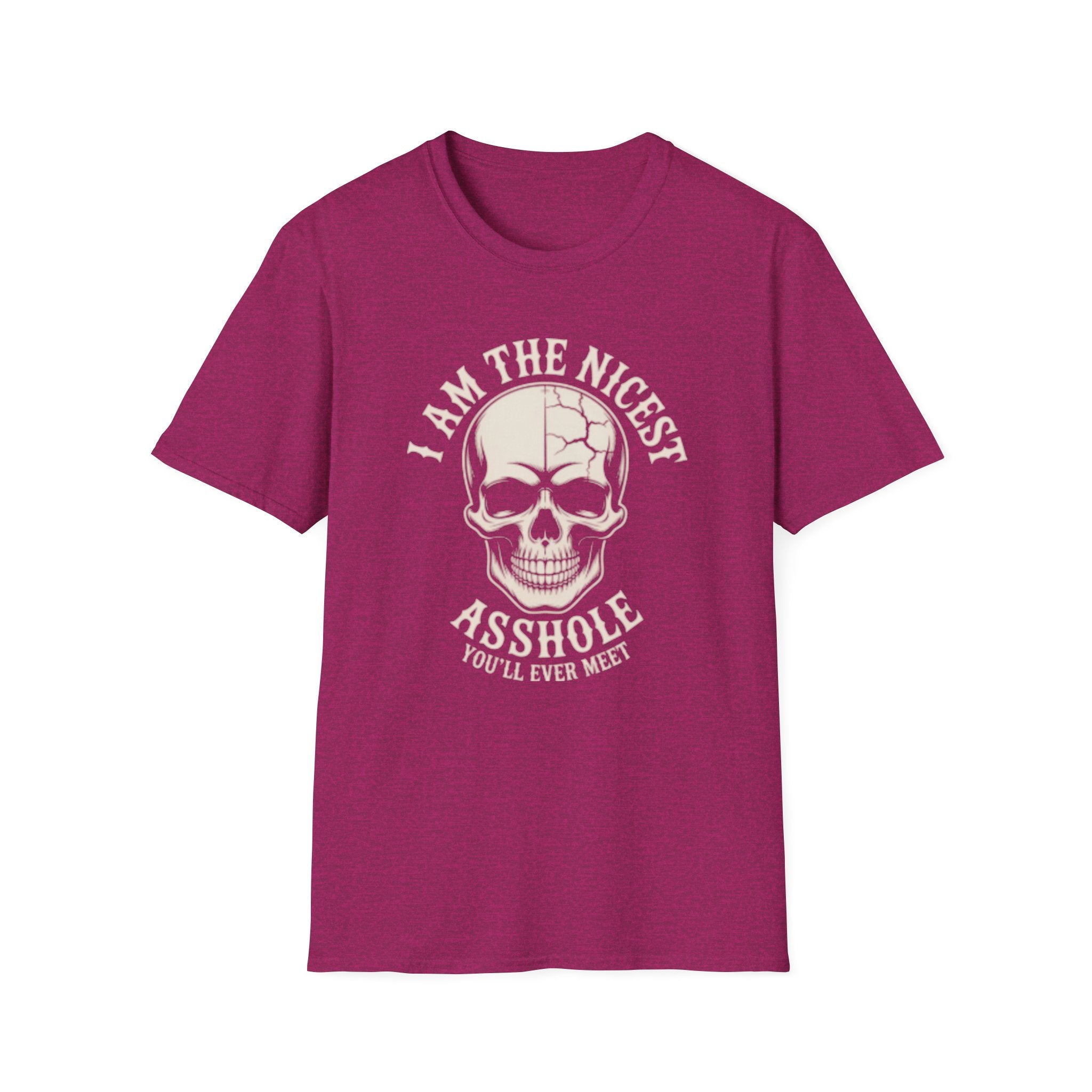Graphic T-Shirt — “I Am The Nicest Asshole” Skull Tee