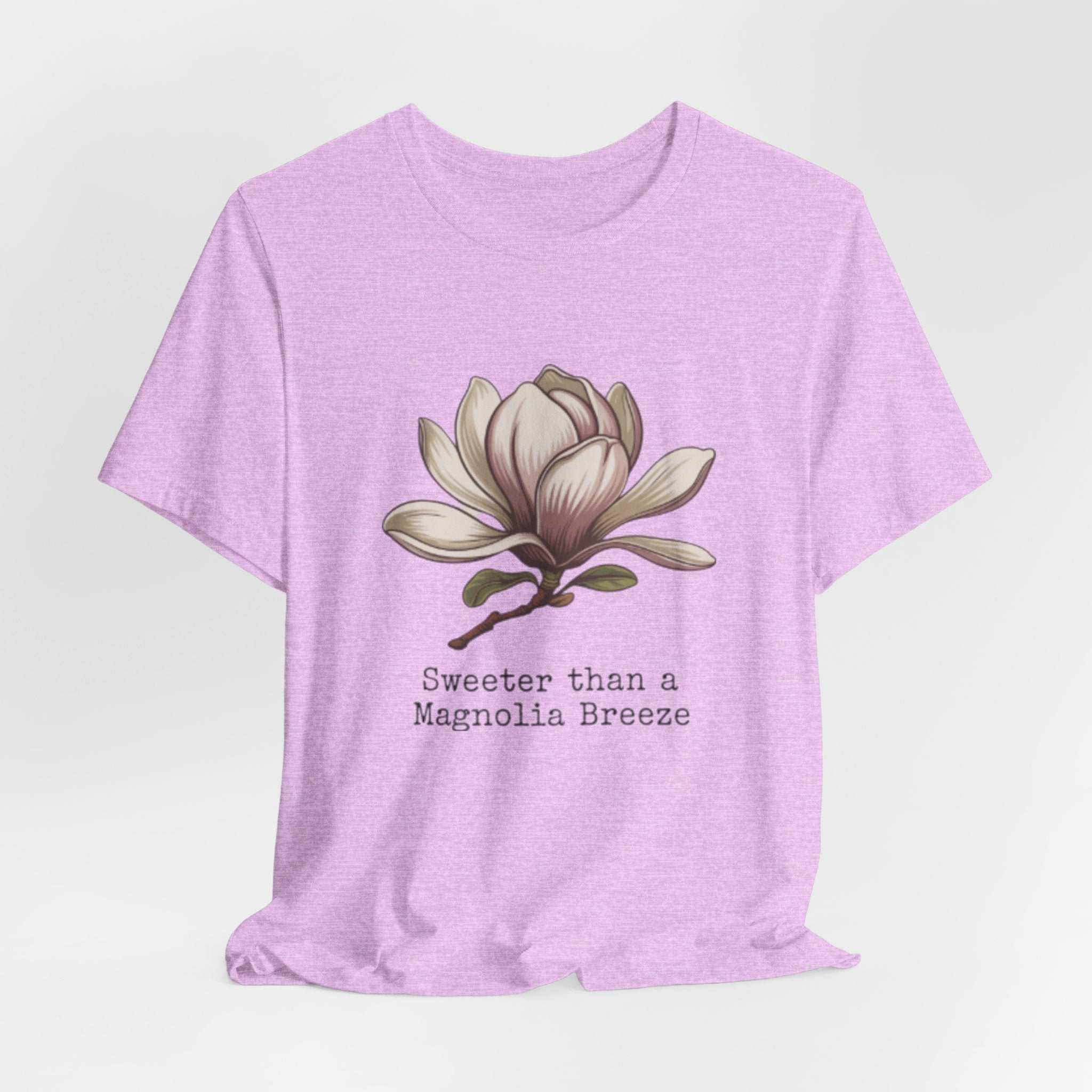 Magnolia Breeze Tee - "Sweeter Than a Magnolia Breeze" Floral Graphic T-Shirt