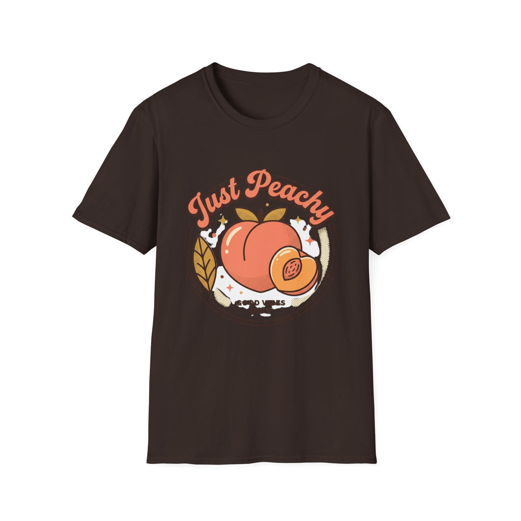 Just Peachy Retro Fruit Graphic Tee