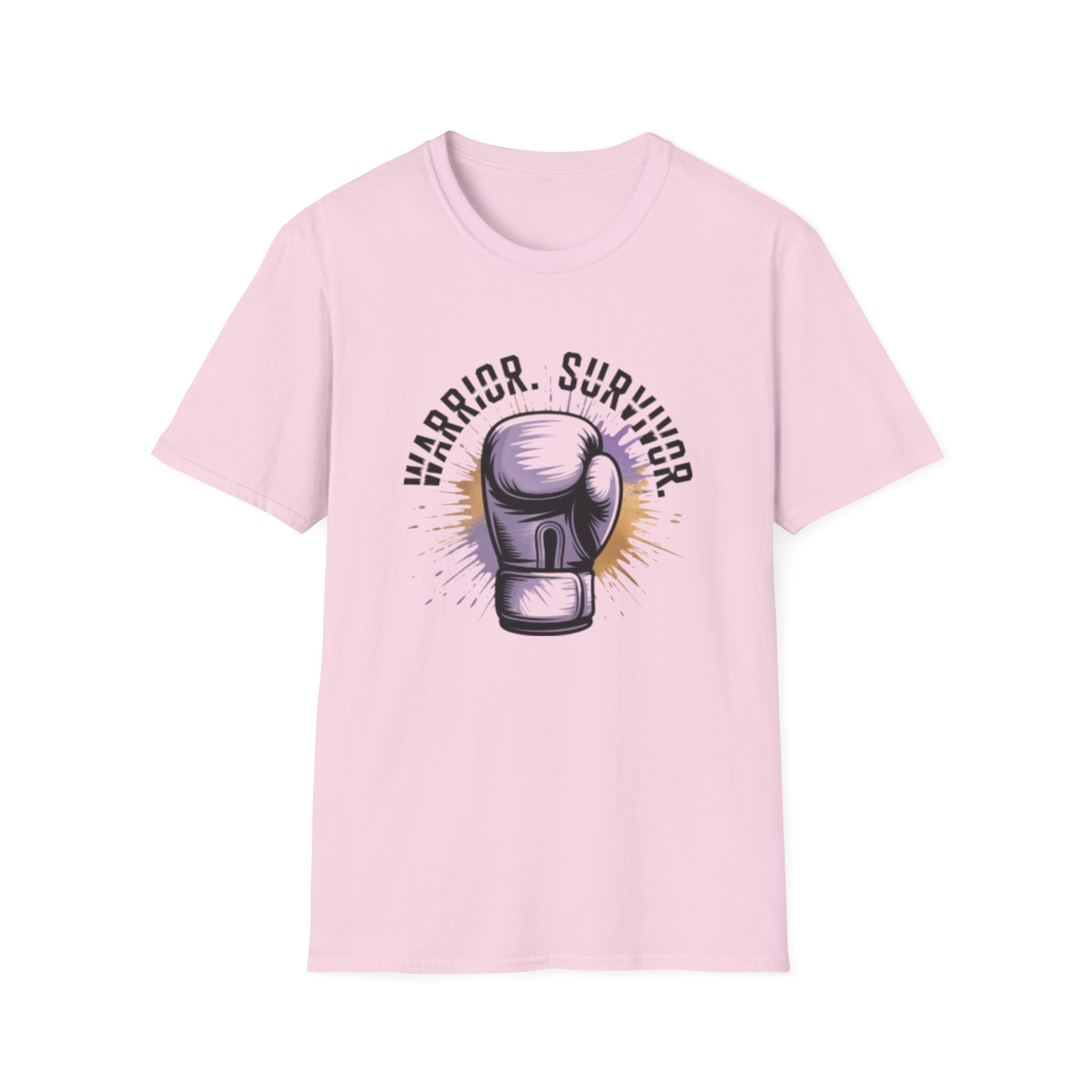 Warrior Survivor Boxing Glove T-Shirt — Inspirational Cancer Survivor Tee