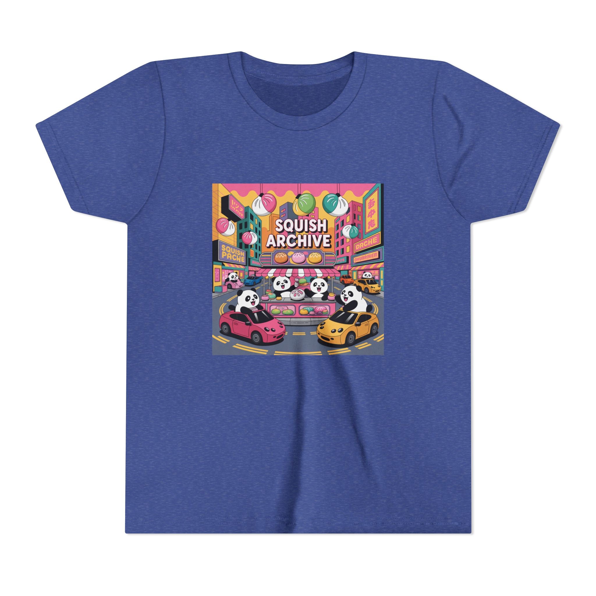 Youth Tee — 'Squish Archive' Panda Bumper Car Graphic Tee