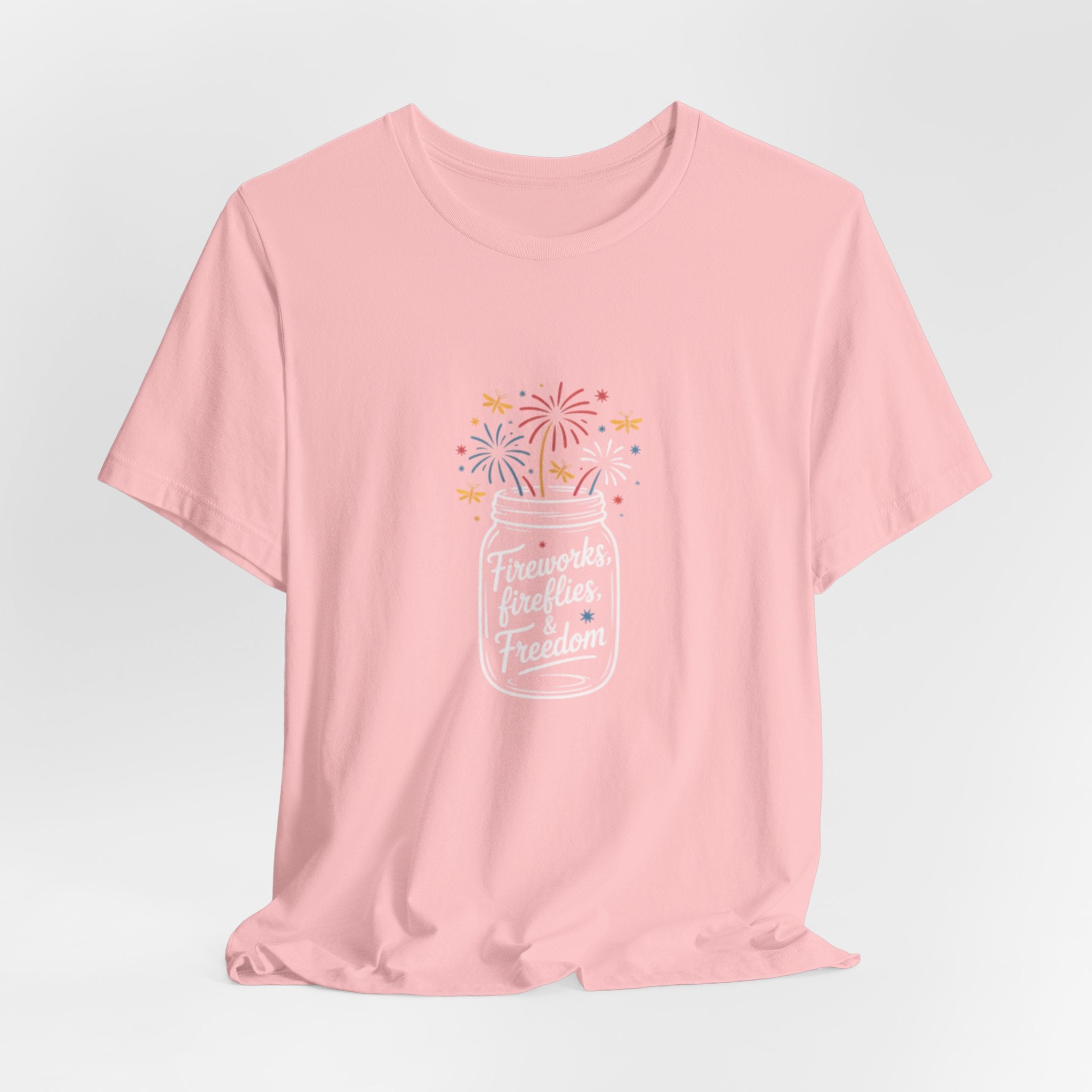 Fireworks Celebration Minimal Fourth of July Tee