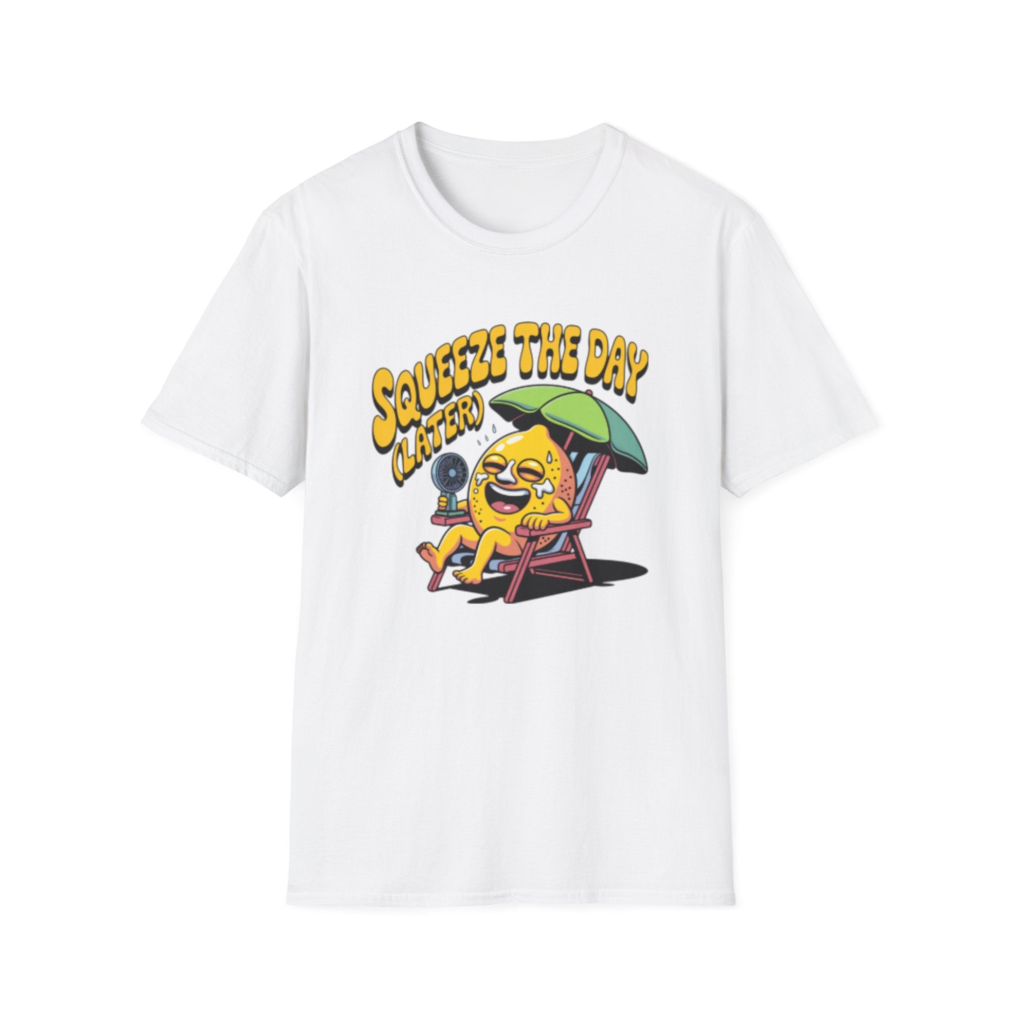 Squeeze the Day Lemon Graphic T-Shirt | Cute Citrus Illustration