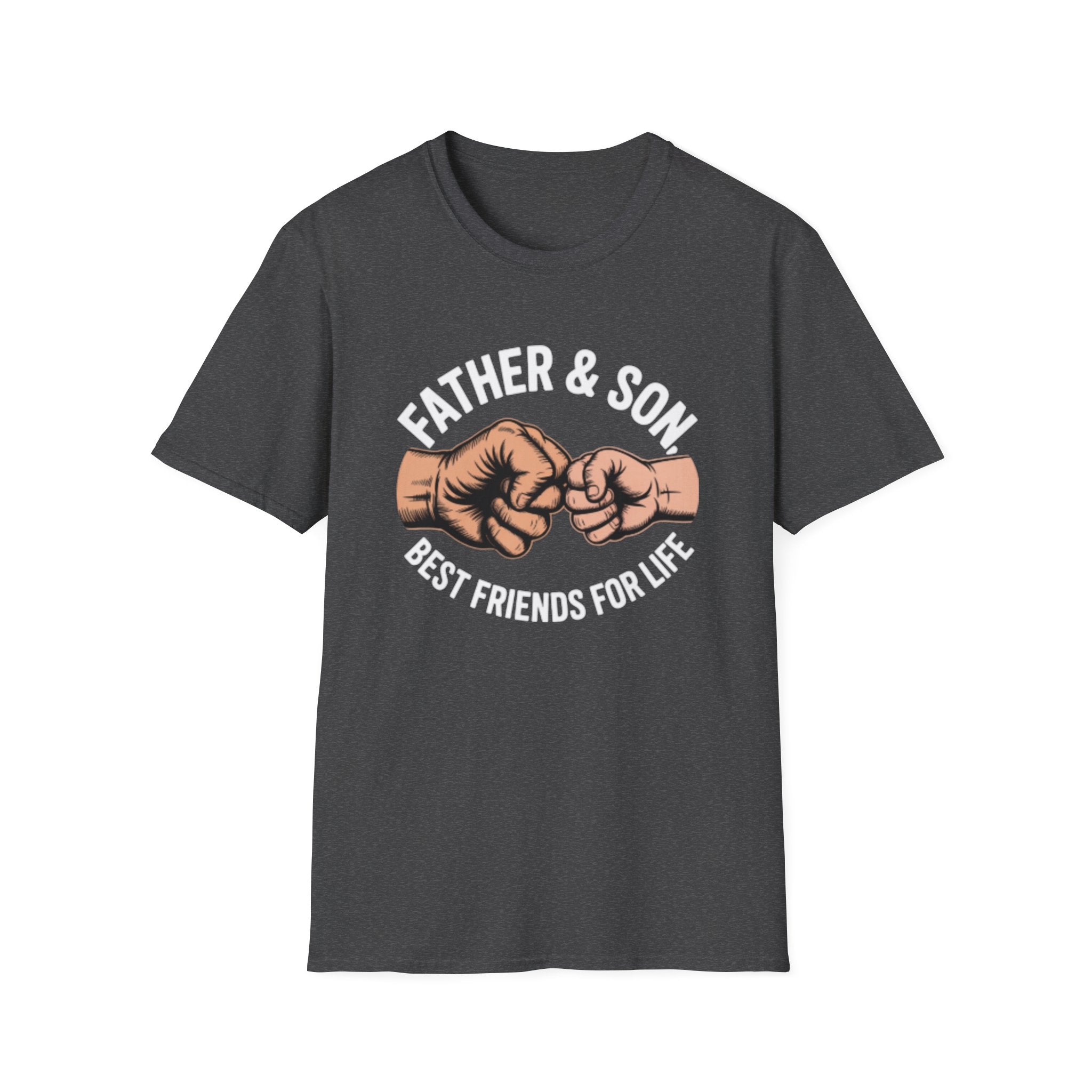 Fist Bump Father Son T-Shirt — Matching Parent & Child Fist-Bump Tee