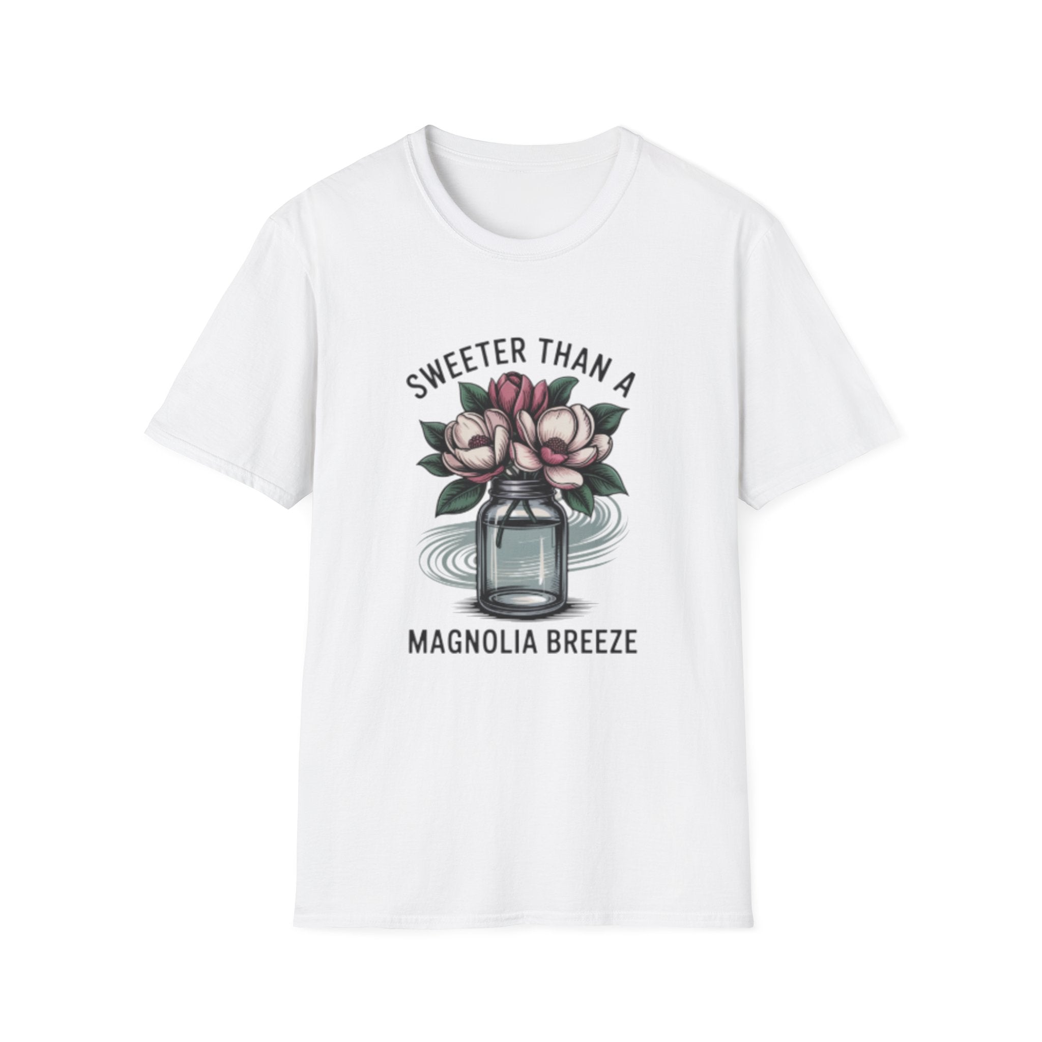 Sweeter Than A Magnolia Breeze T-Shirt | Floral Mason Jar Tee