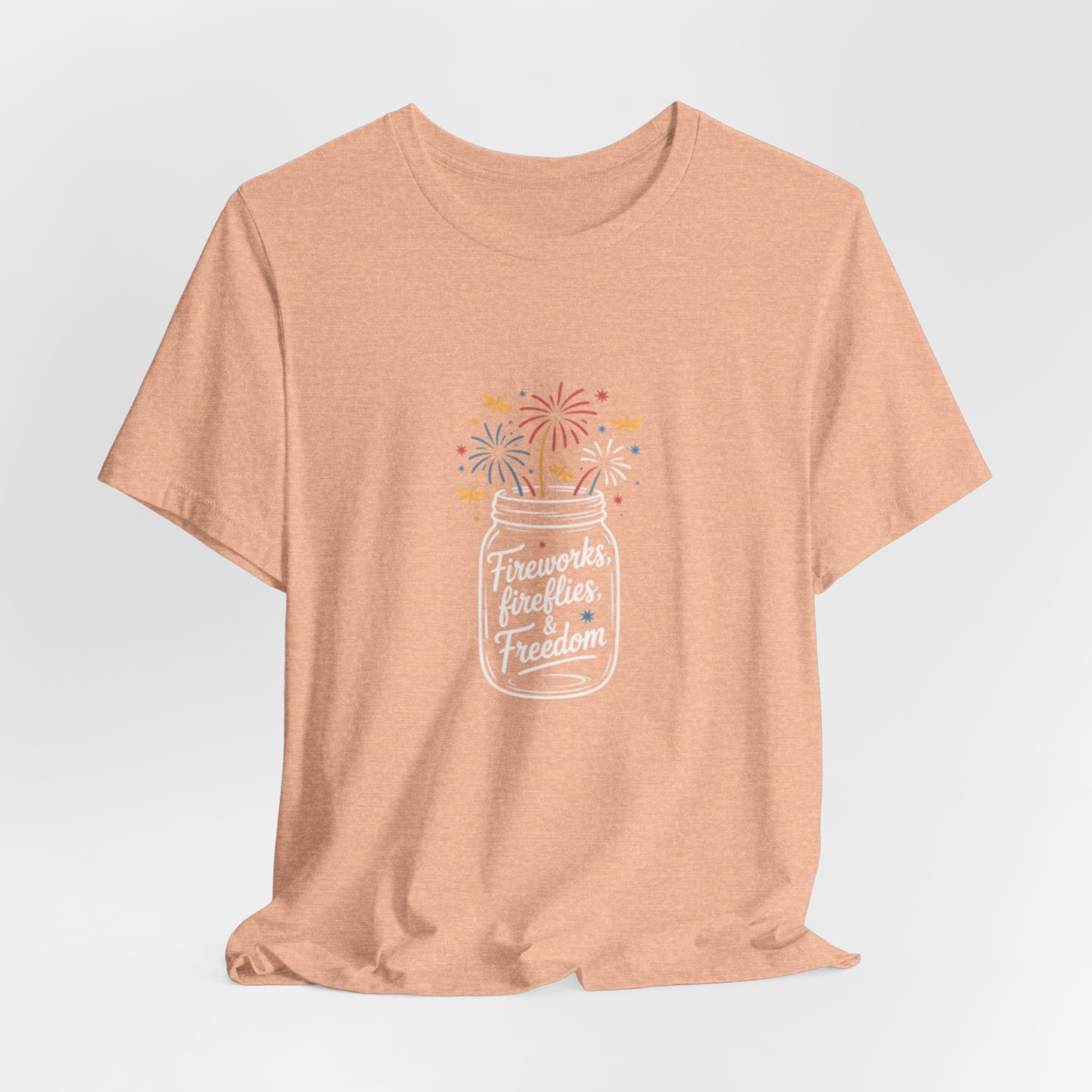 Fireworks Celebration Minimal Fourth of July Tee