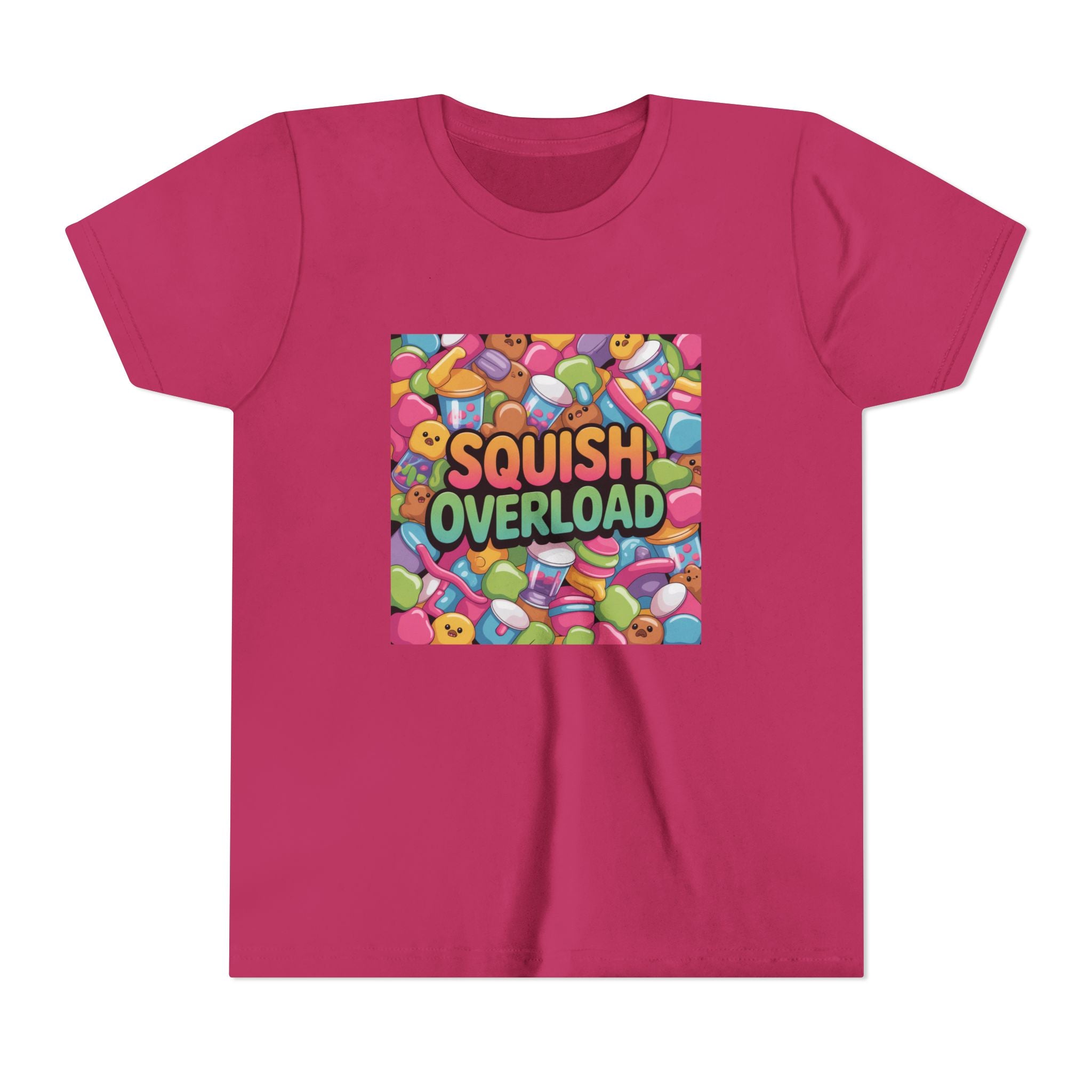 Youth Tee — "Squish Overload" Colorful Squishy Toys Graphic