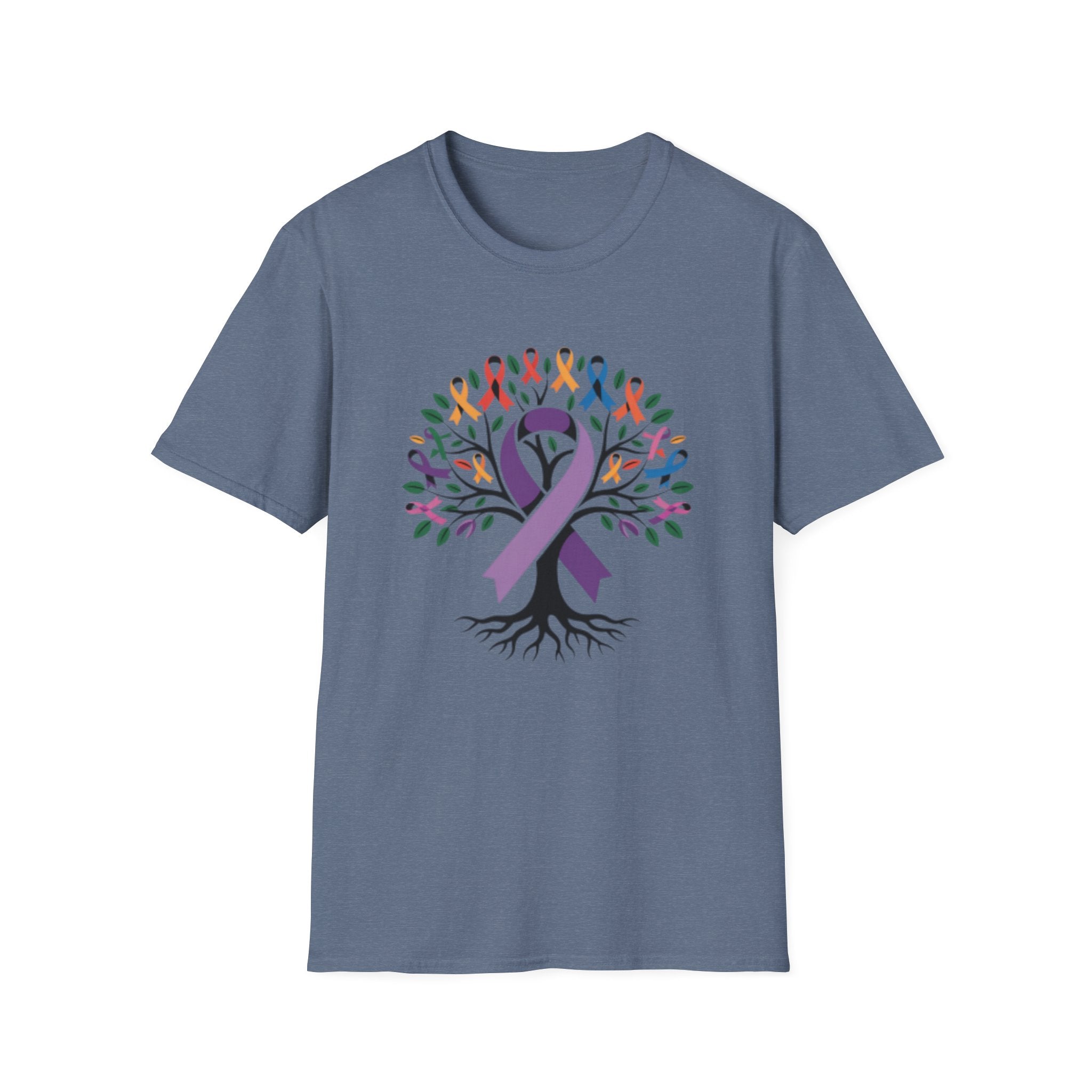 Awareness Ribbon Tree T-Shirt — Multicause Support & Hope Design