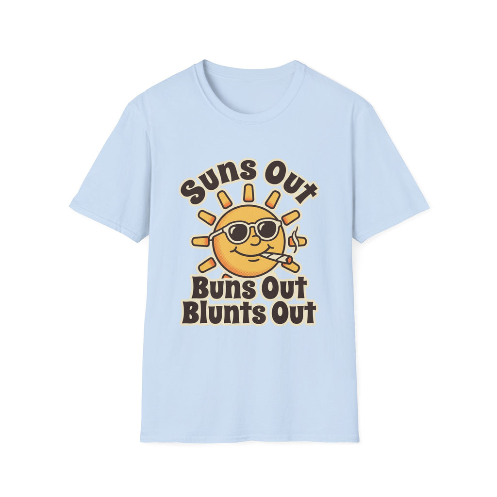 Suns Out Buns Out Blunts Out Retro Summer Tee