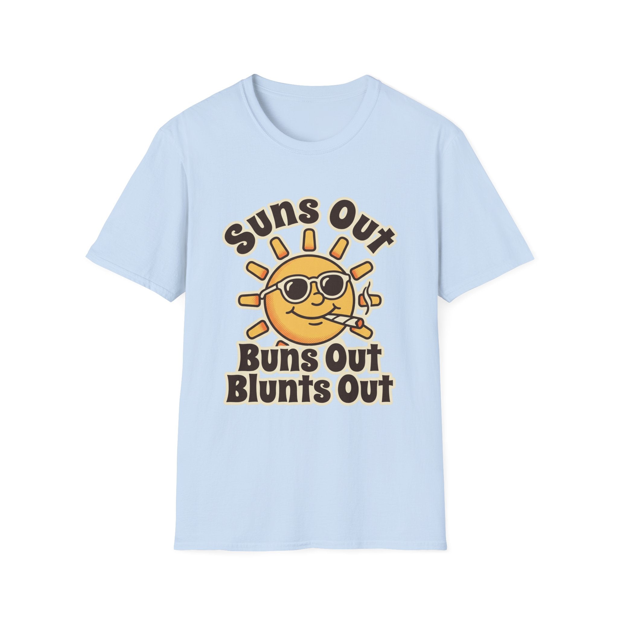 Suns Out Buns Out Blunts Out Retro Summer Tee
