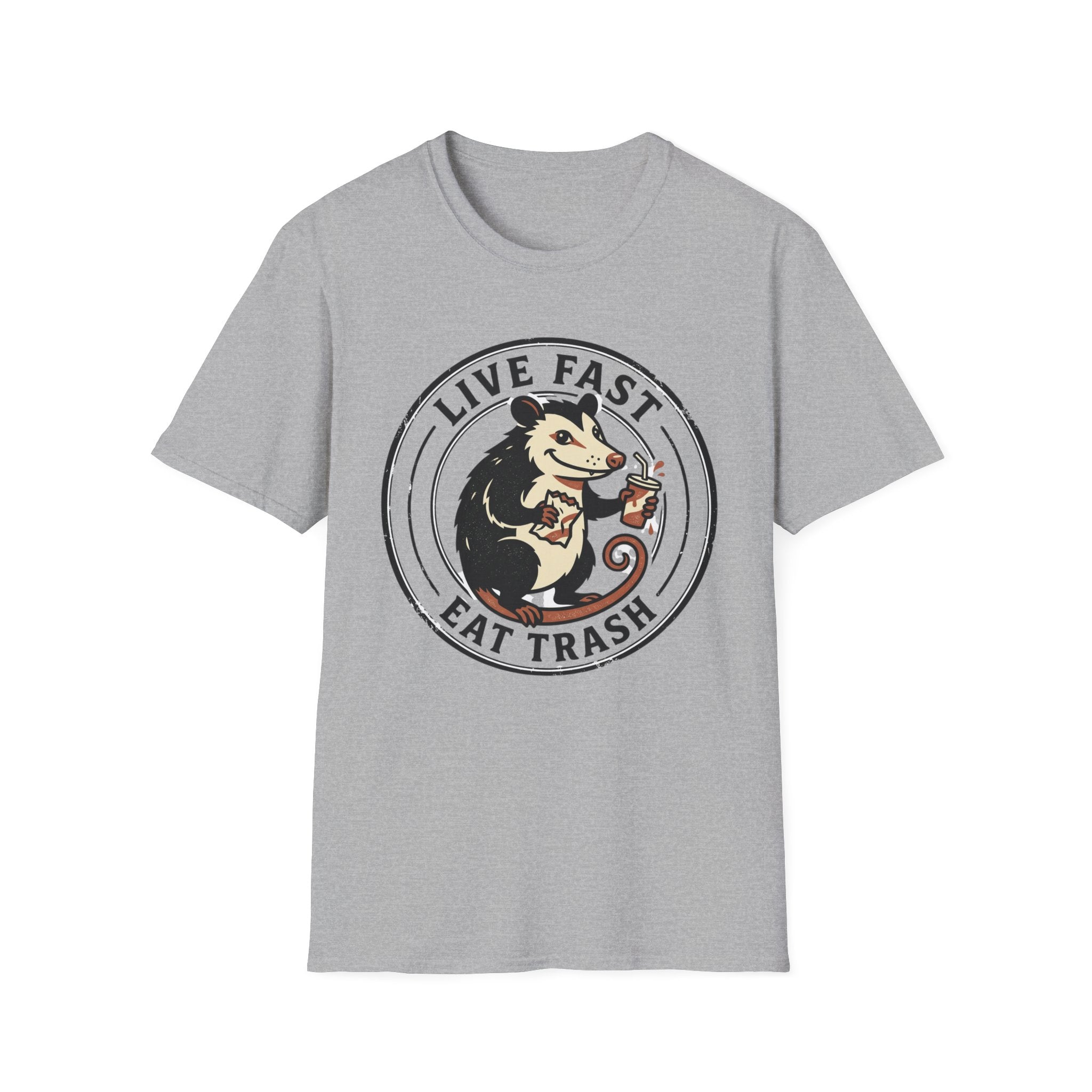 Live Fast Eat Trash Funny Possum Tee