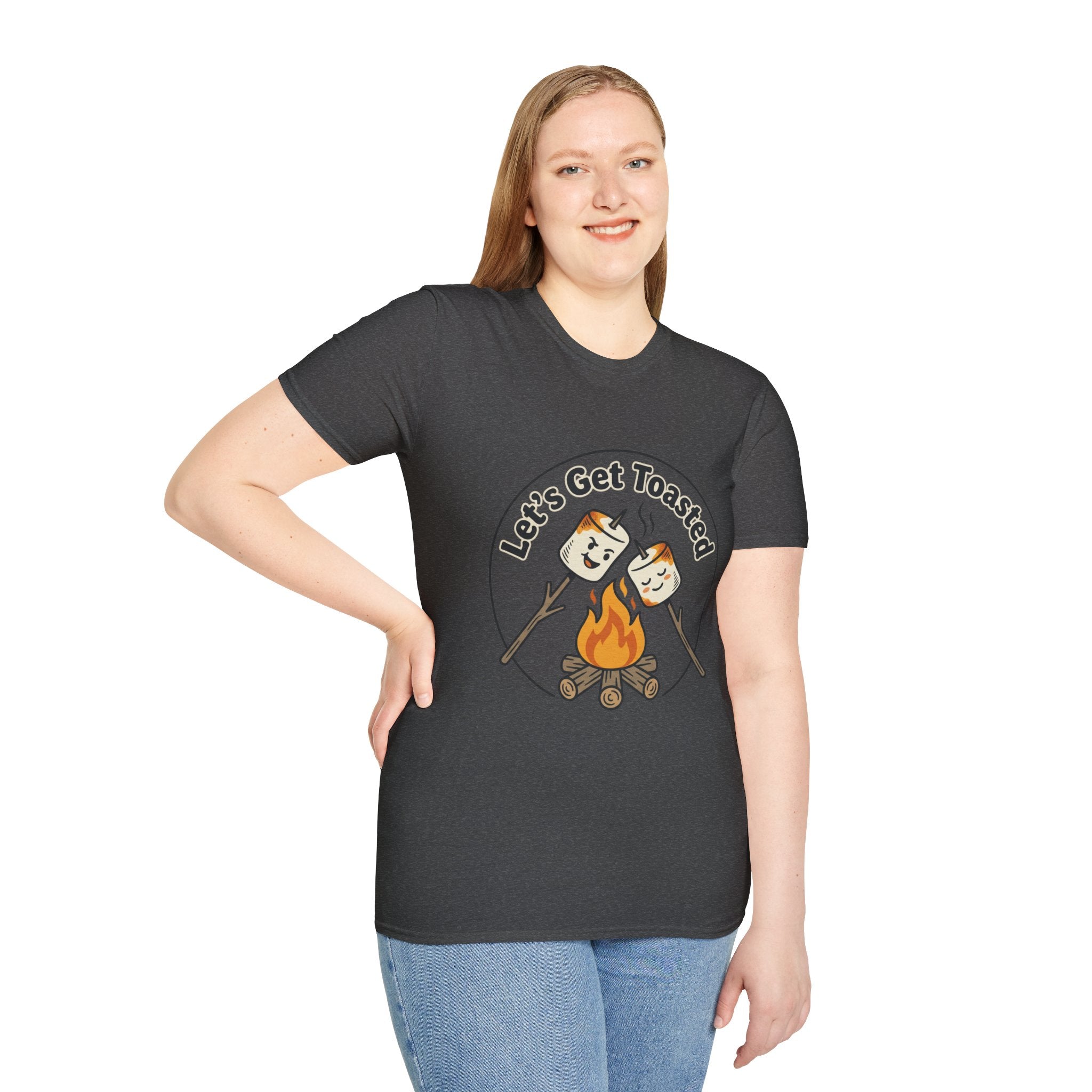 Let's Get Toasted Campfire Marshmallow Tee