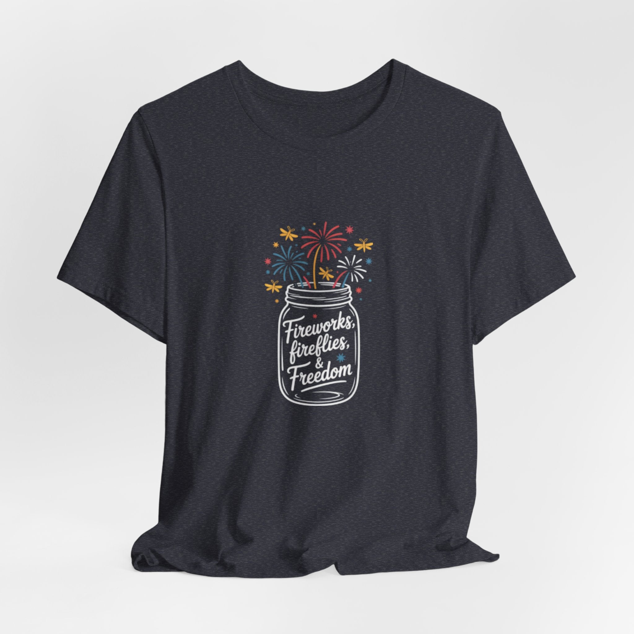 Fireworks Celebration Minimal Fourth of July Tee
