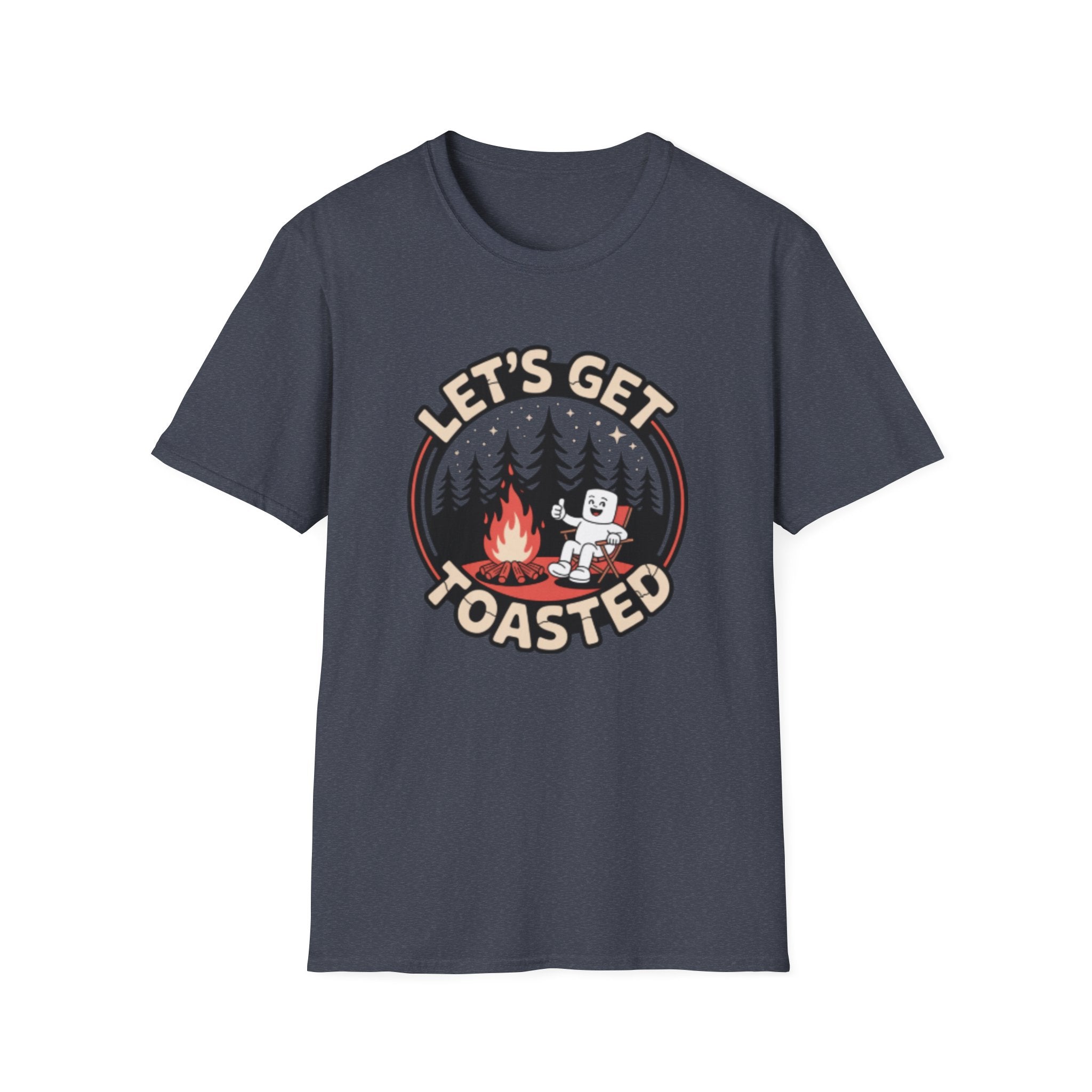 Let's Get Toasted campfire marshmallow T-Shirt | camping shirt
