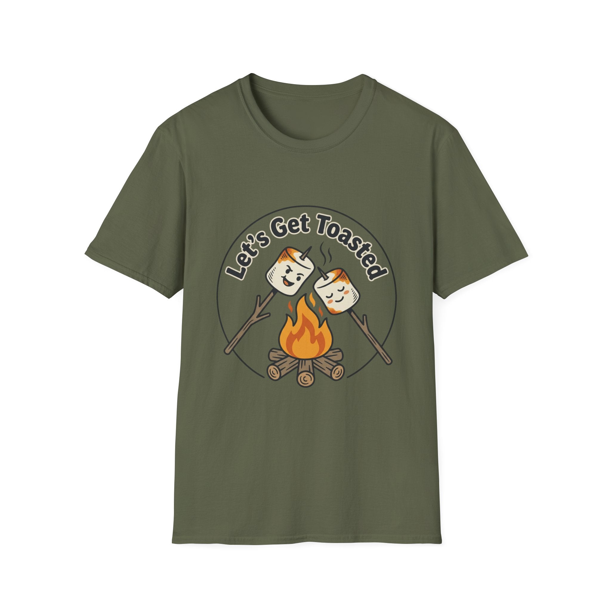 Let's Get Toasted Campfire Marshmallow Tee