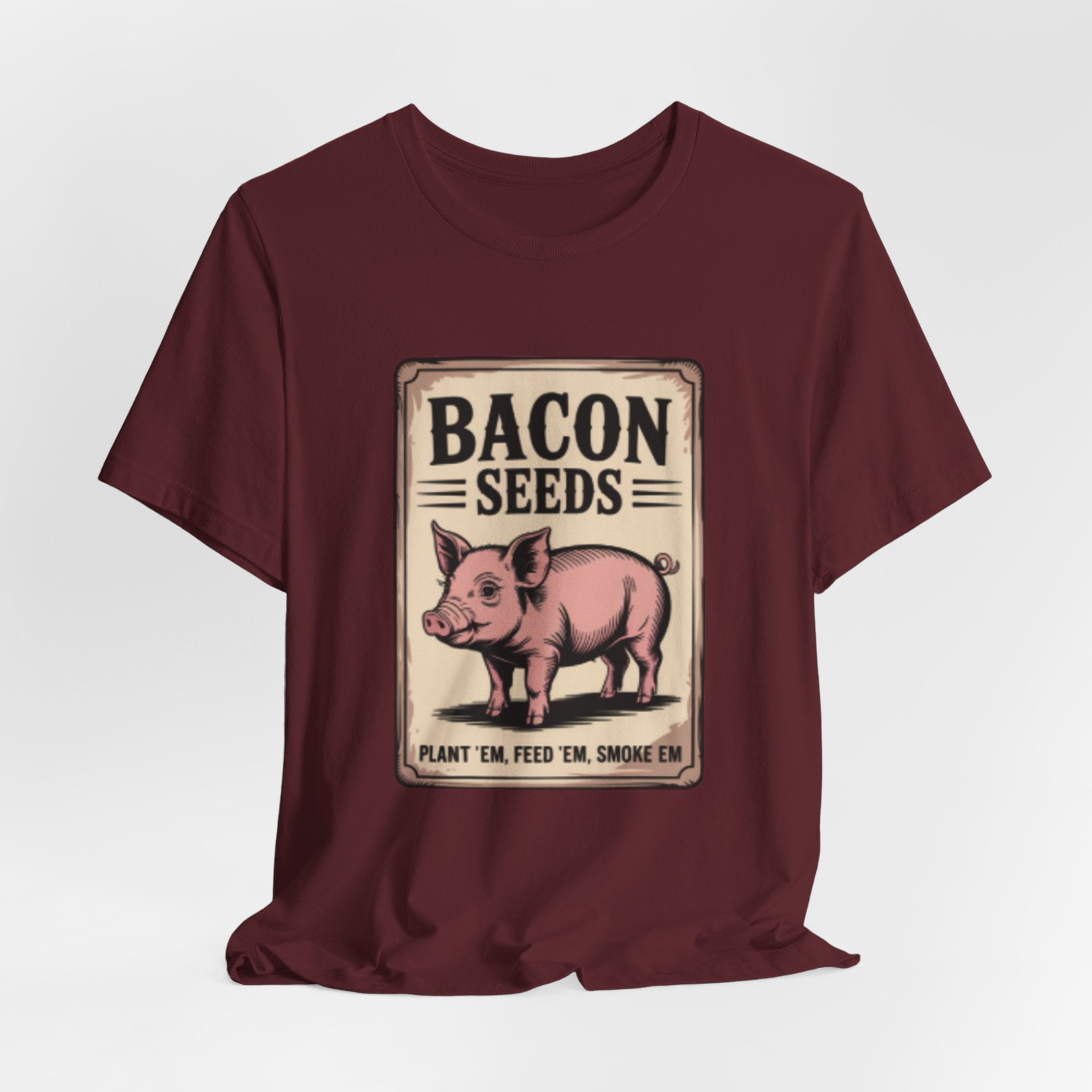 Bacon Seeds Vintage Pig BBQ Tee