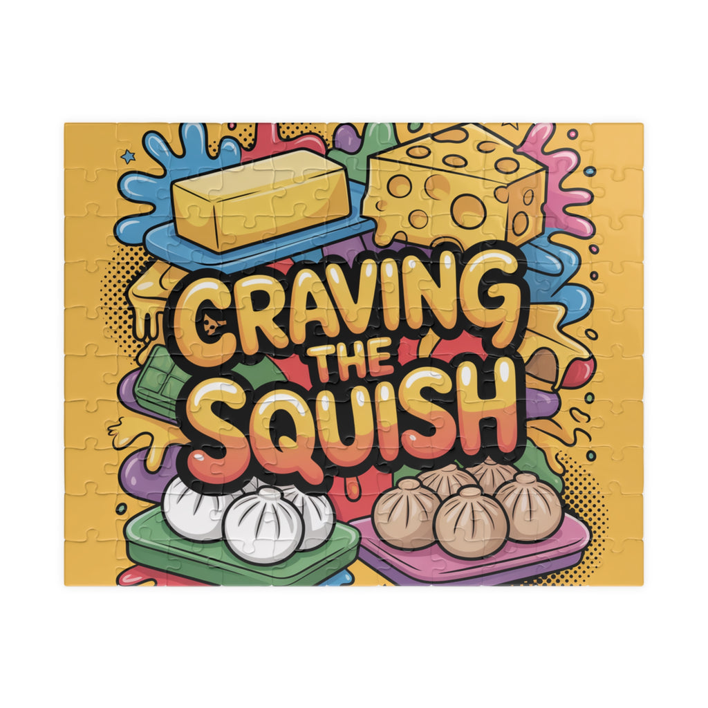 Craving the Squish Puzzle — Colorful Food Cartoon Jigsaw (110/252/520/1014 pcs)