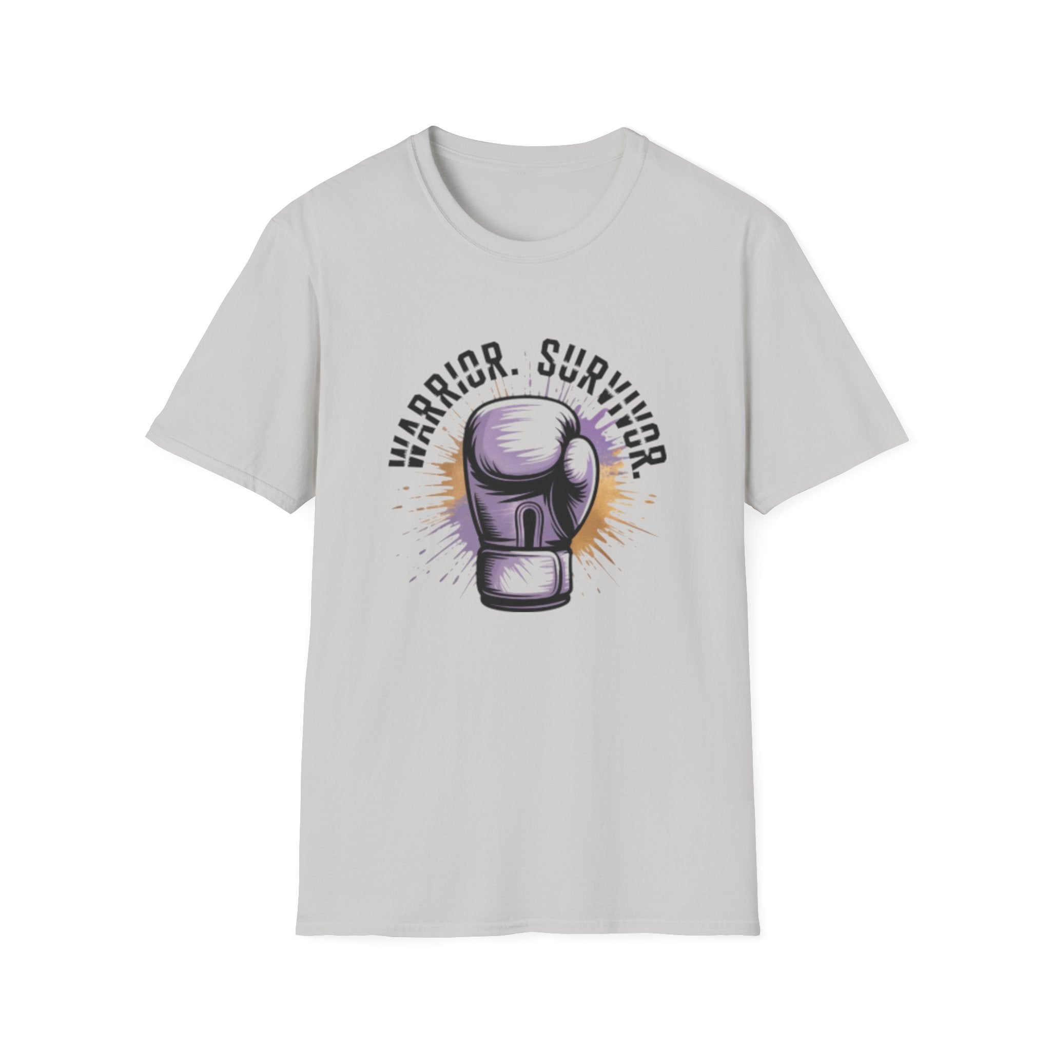 Warrior Survivor Boxing Glove T-Shirt — Inspirational Cancer Survivor Tee