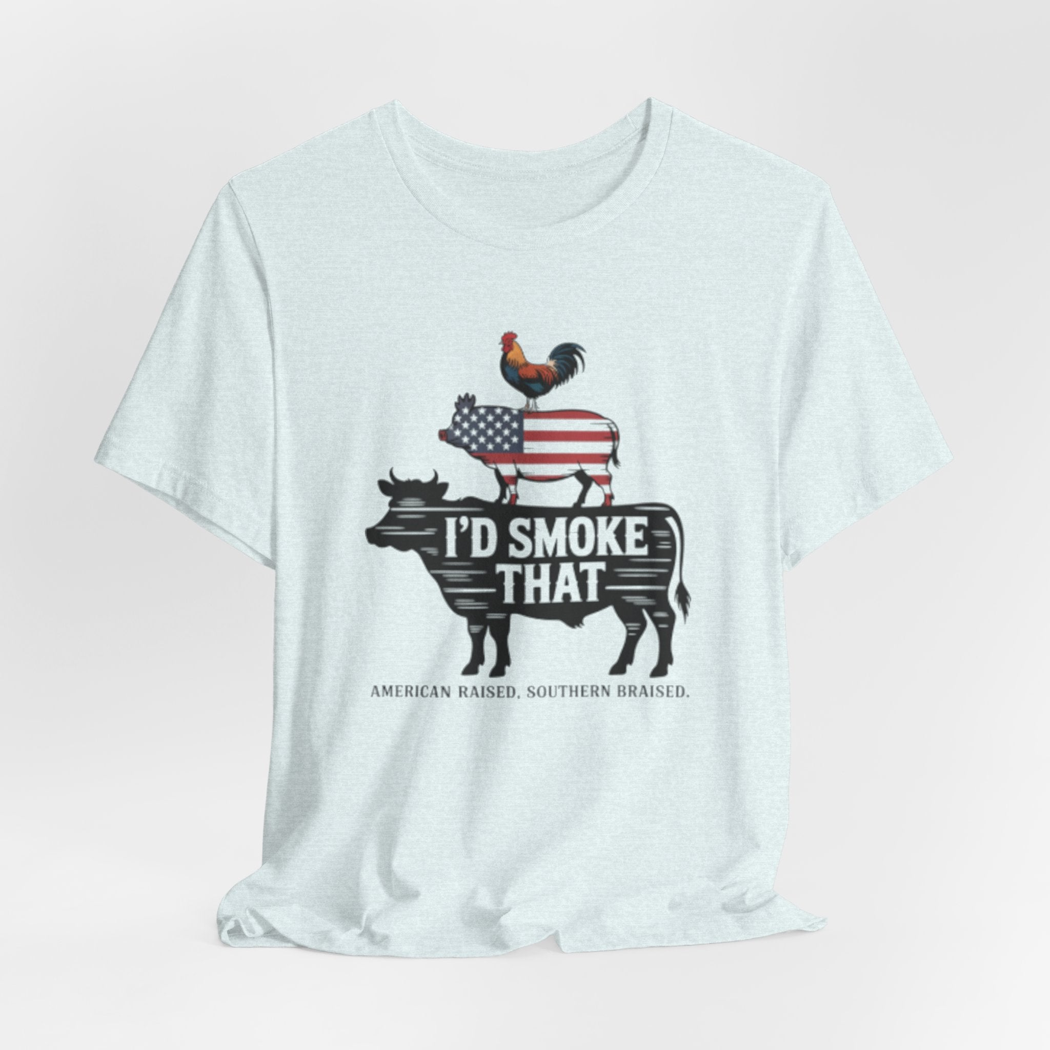 Barbecue Farm Tee — "I'd Smoke That" Americana BBQ Shirt