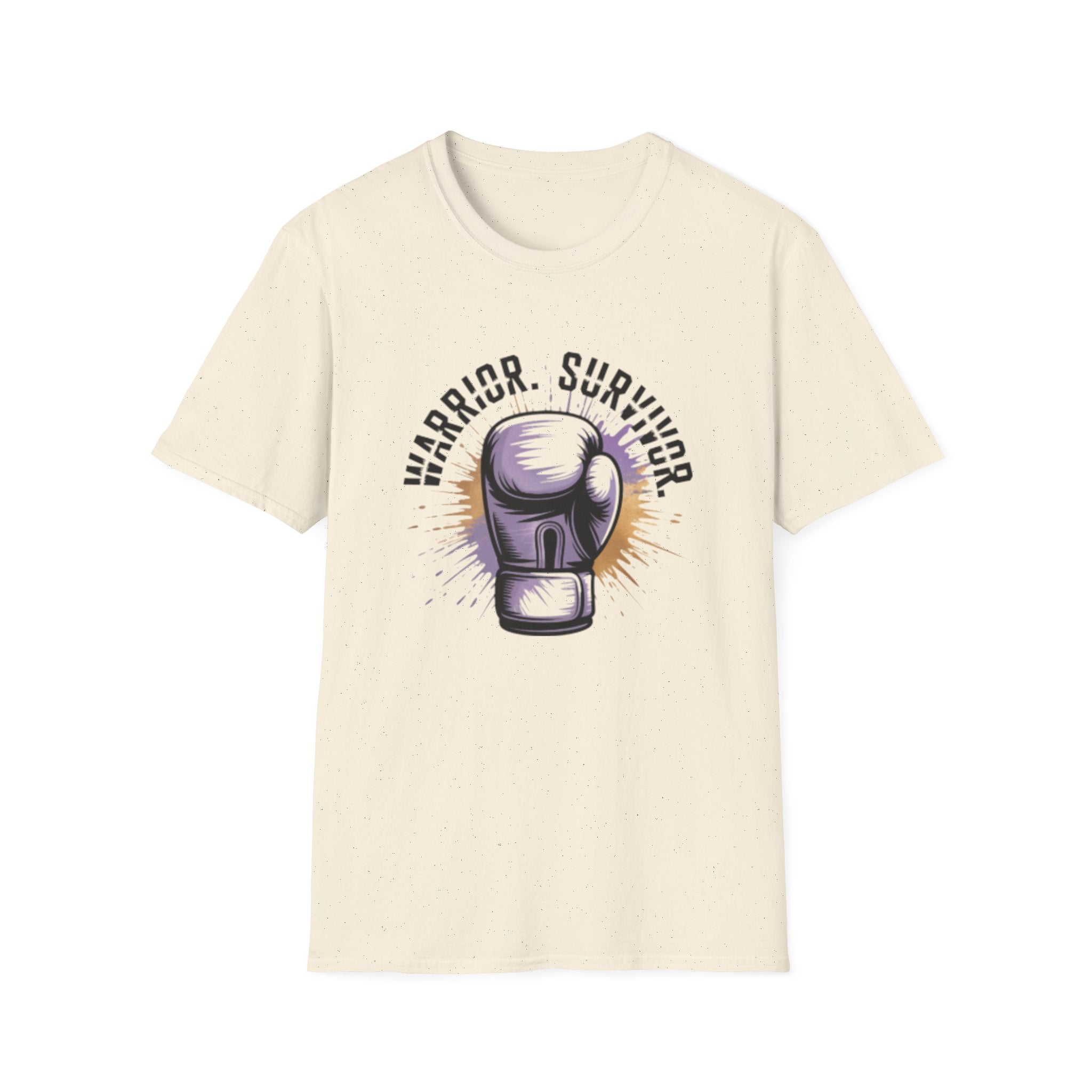 Warrior Survivor Boxing Glove T-Shirt — Inspirational Cancer Survivor Tee