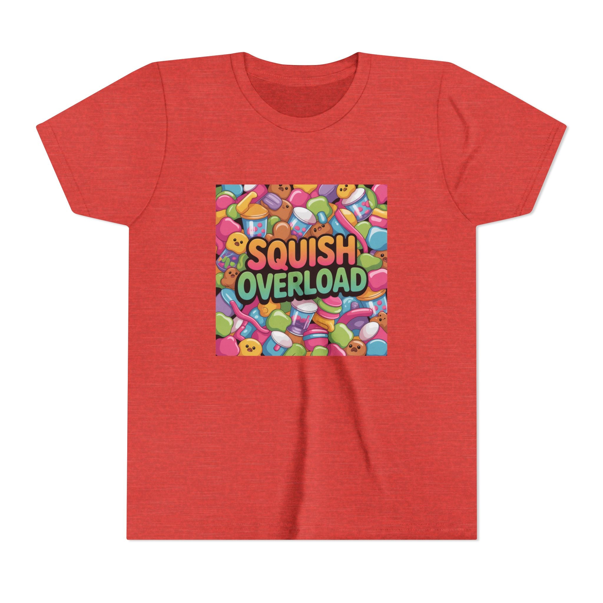 Youth Tee — "Squish Overload" Colorful Squishy Toys Graphic
