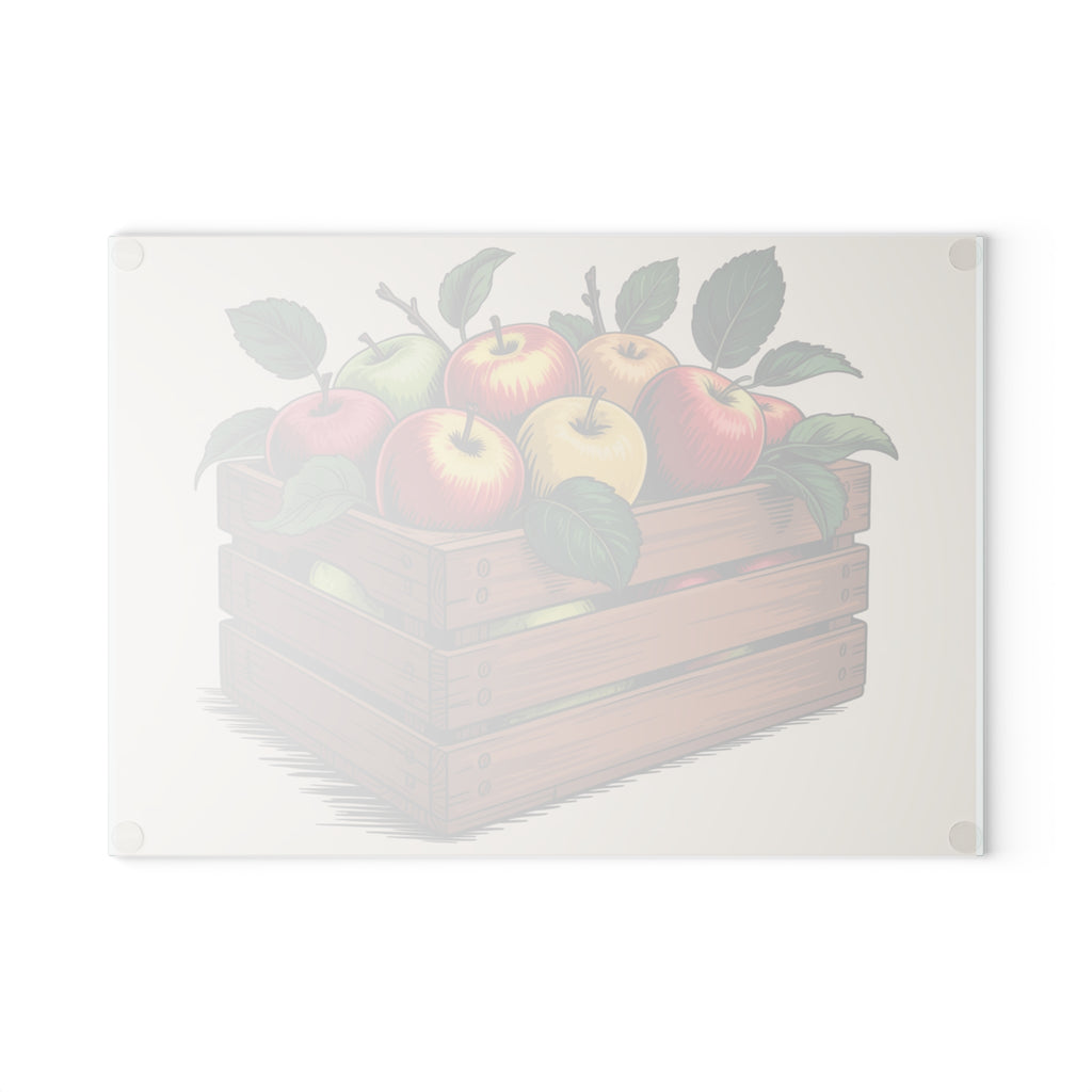 Apple Crate Glass Cutting Board | Farmhouse Kitchen Decor