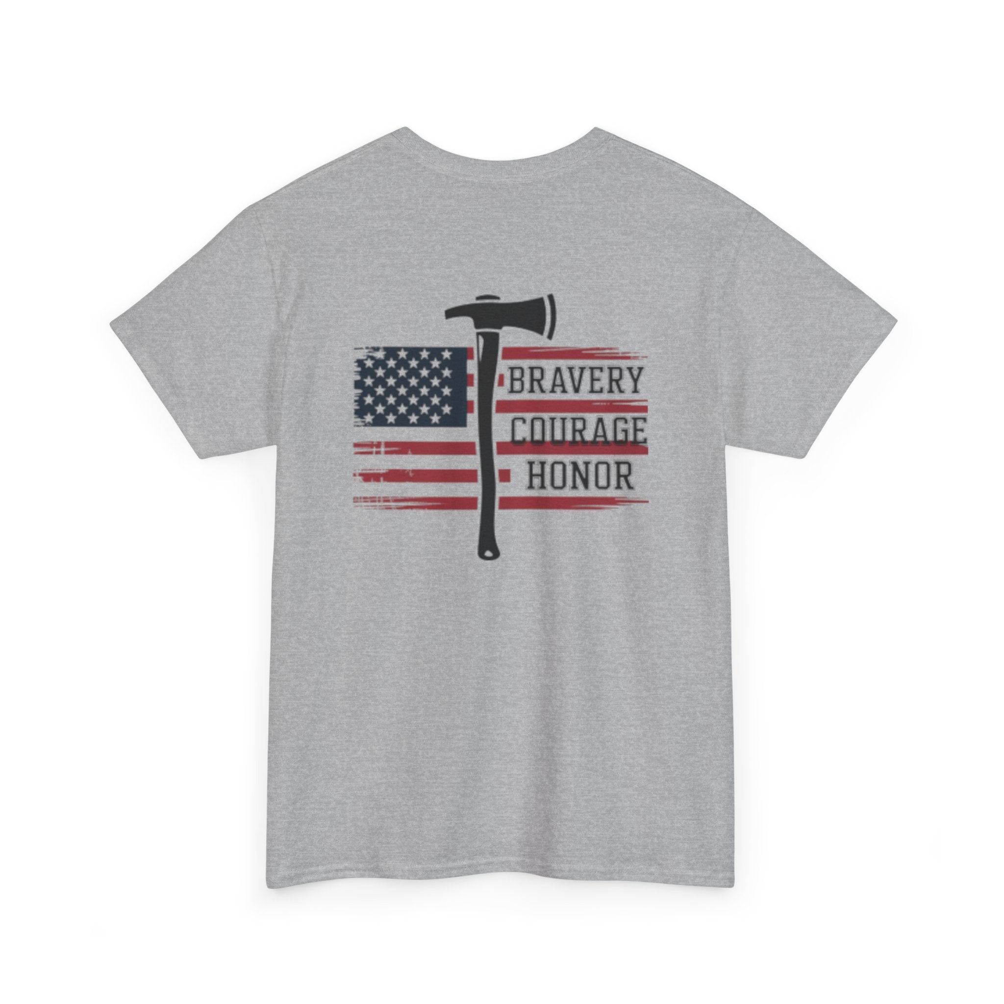 Firefighter Flag Tee — Bravery Courage Honor T-Shirt