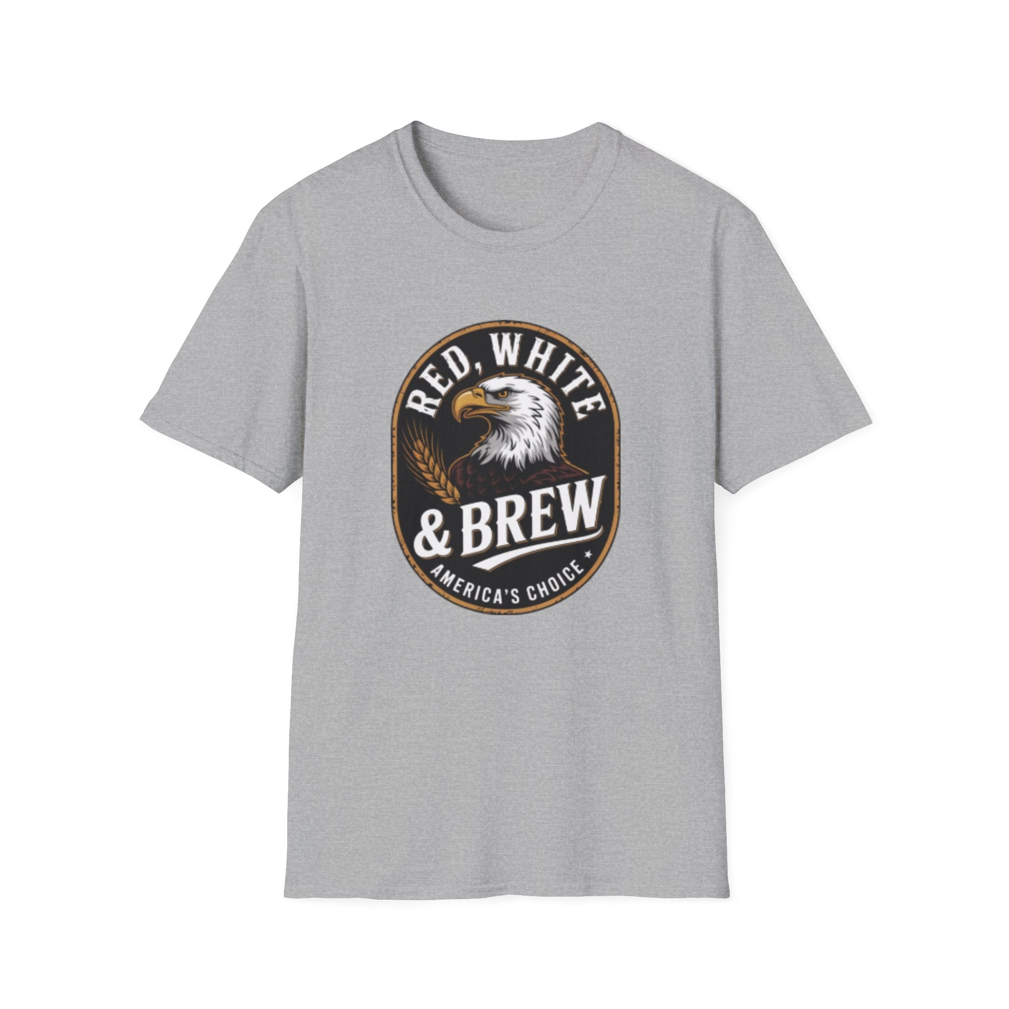 Red White & Brew eagle logo T-Shirt | Americana coffee design