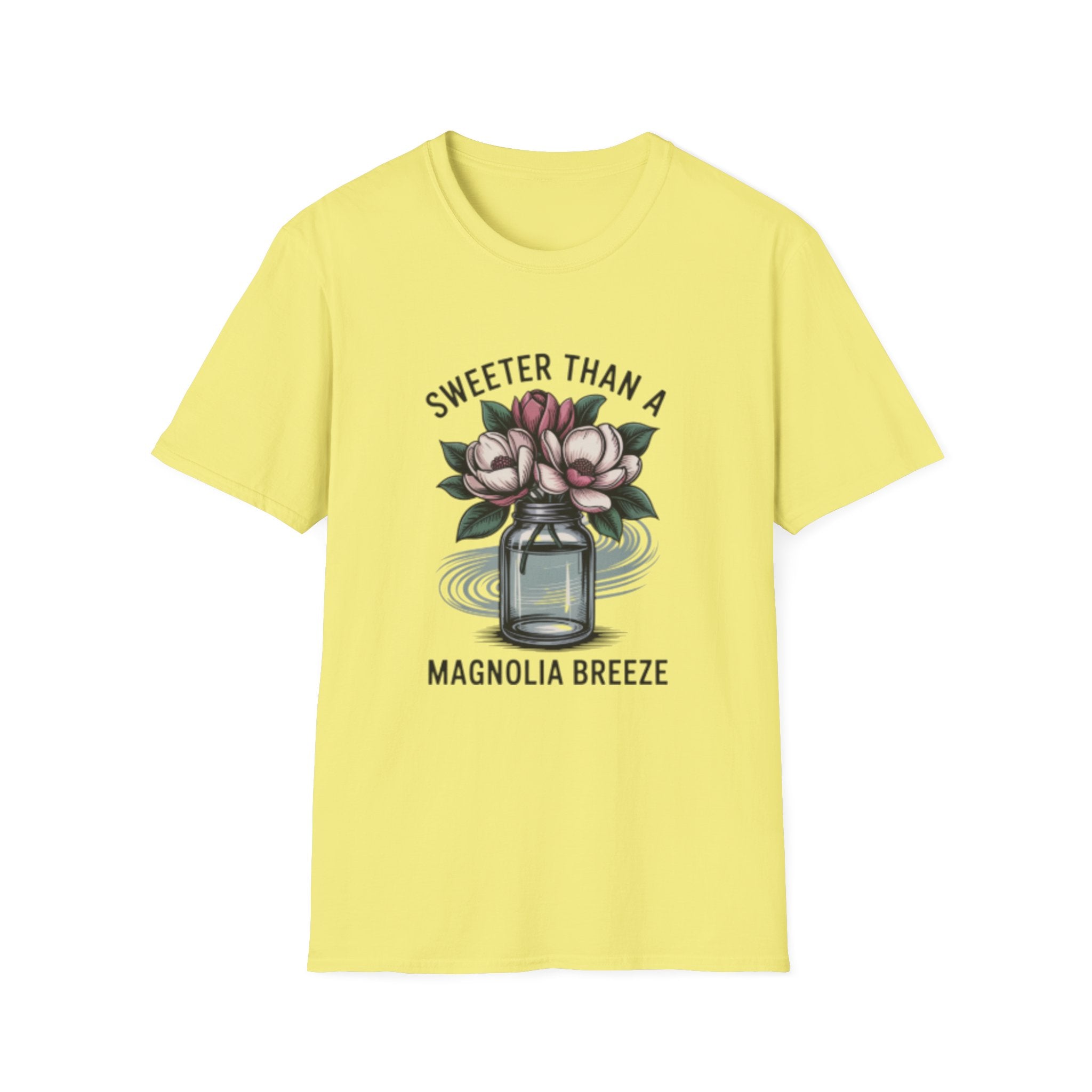 Sweeter Than A Magnolia Breeze T-Shirt | Floral Mason Jar Tee