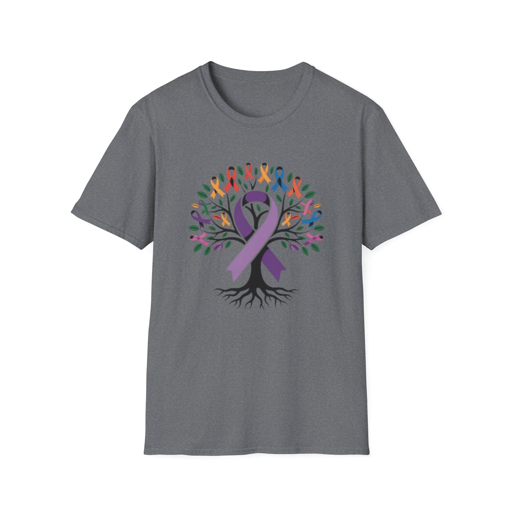 Awareness Ribbon Tree T-Shirt — Multicause Support & Hope Design