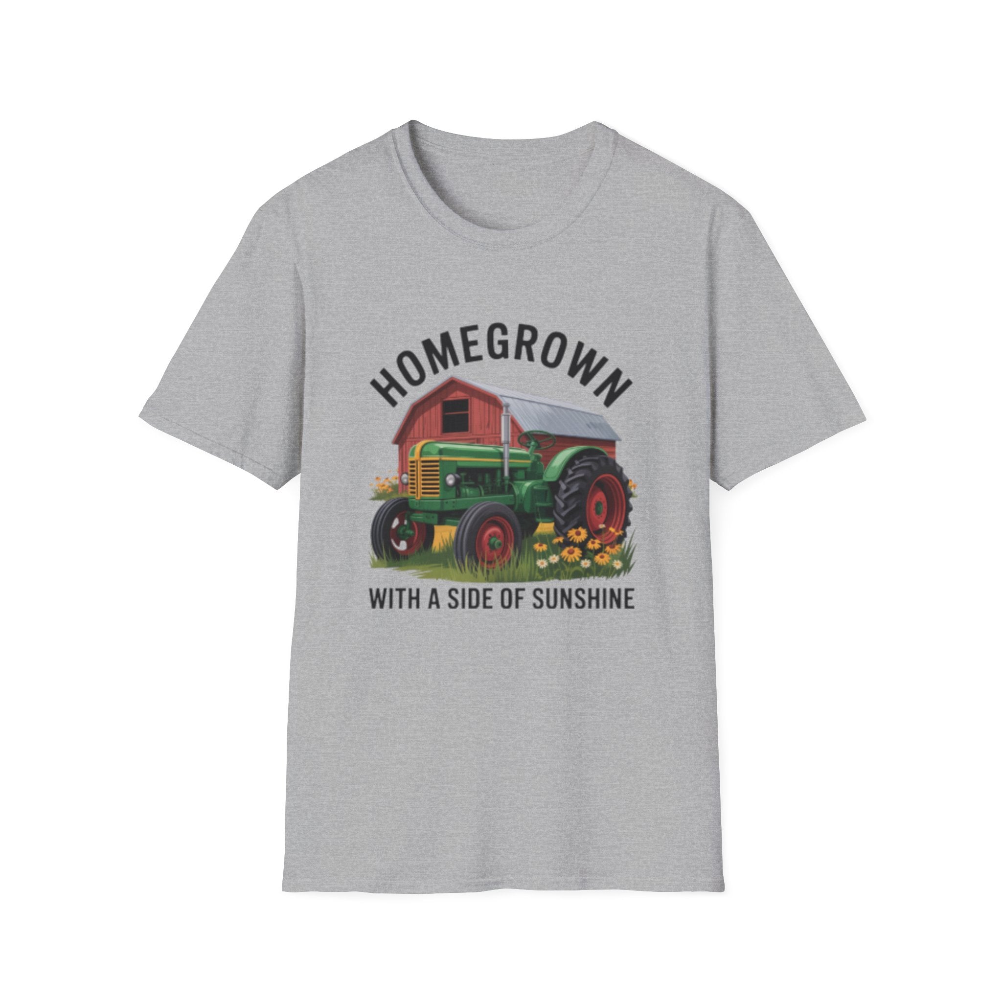 Homegrown Tractor T-Shirt | Farm Barn Graphic