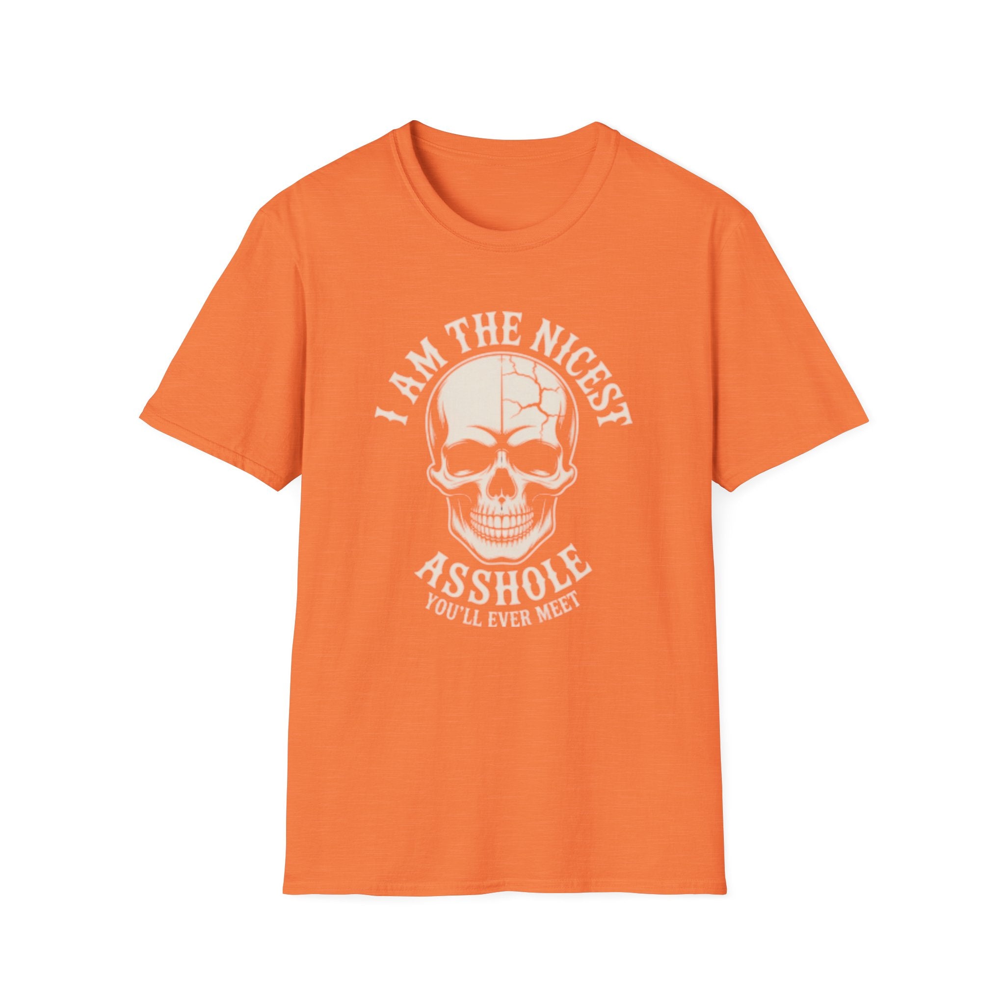 Graphic T-Shirt — “I Am The Nicest Asshole” Skull Tee