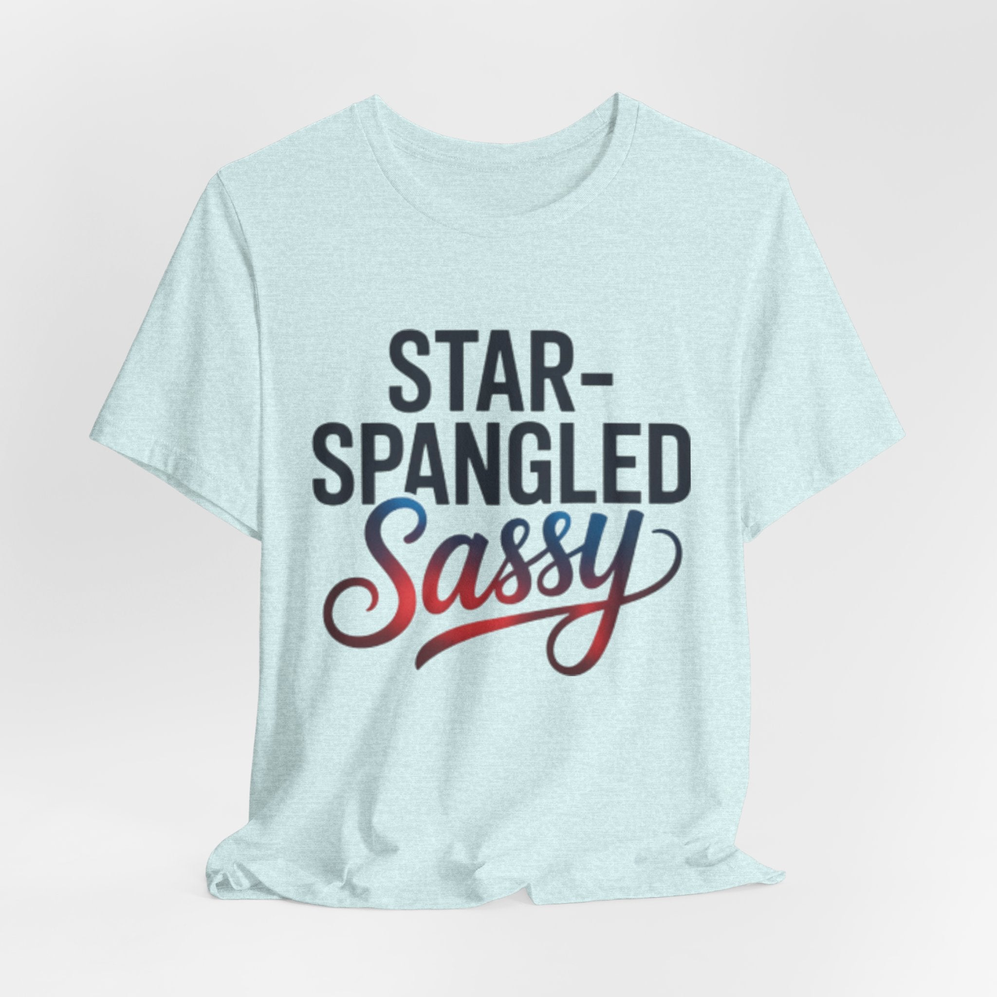 Star-Spangled and Sassy Rainbow Print Patriotic Tee